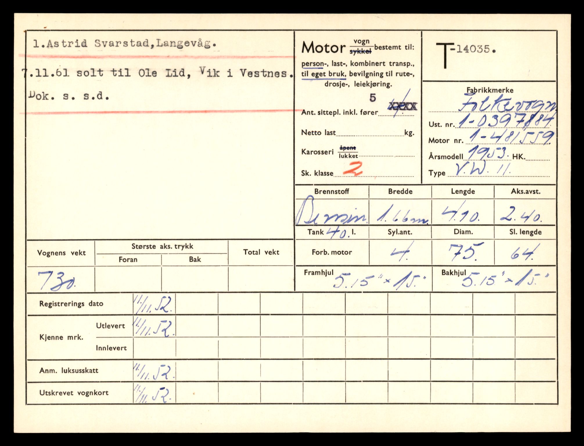 Møre og Romsdal vegkontor - Ålesund trafikkstasjon, AV/SAT-A-4099/F/Fe/L0042: Registreringskort for kjøretøy T 13906 - T 14079, 1927-1998, p. 2061