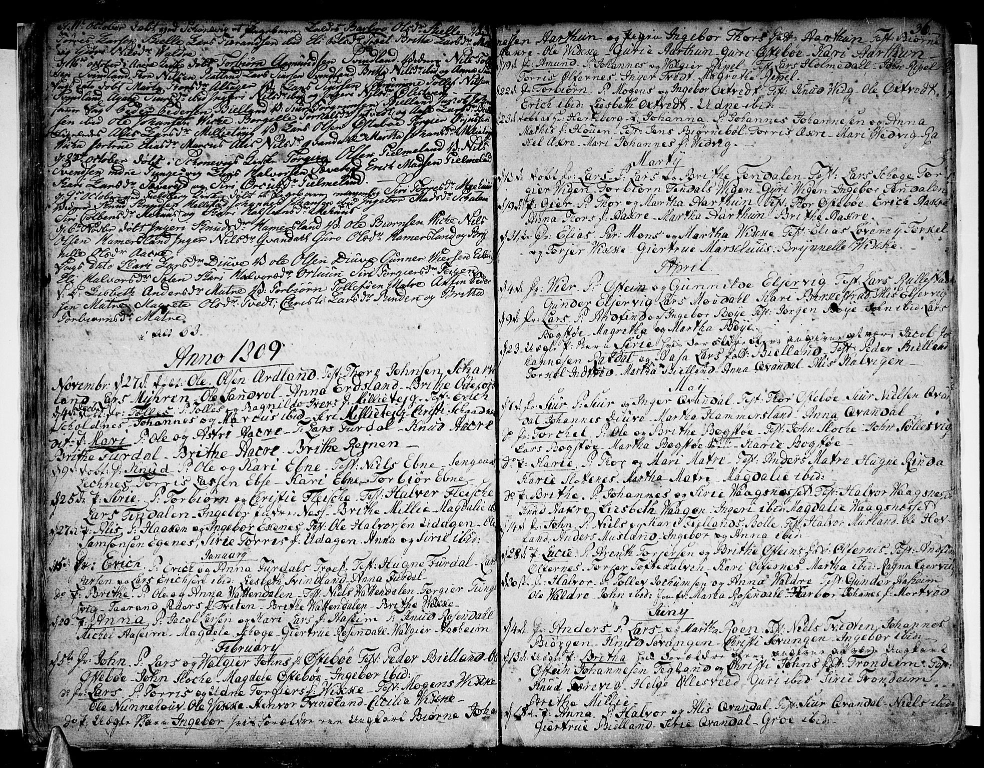 Skånevik sokneprestembete, SAB/A-77801/H/Haa: Parish register (official) no. A 2, 1790-1824, p. 36