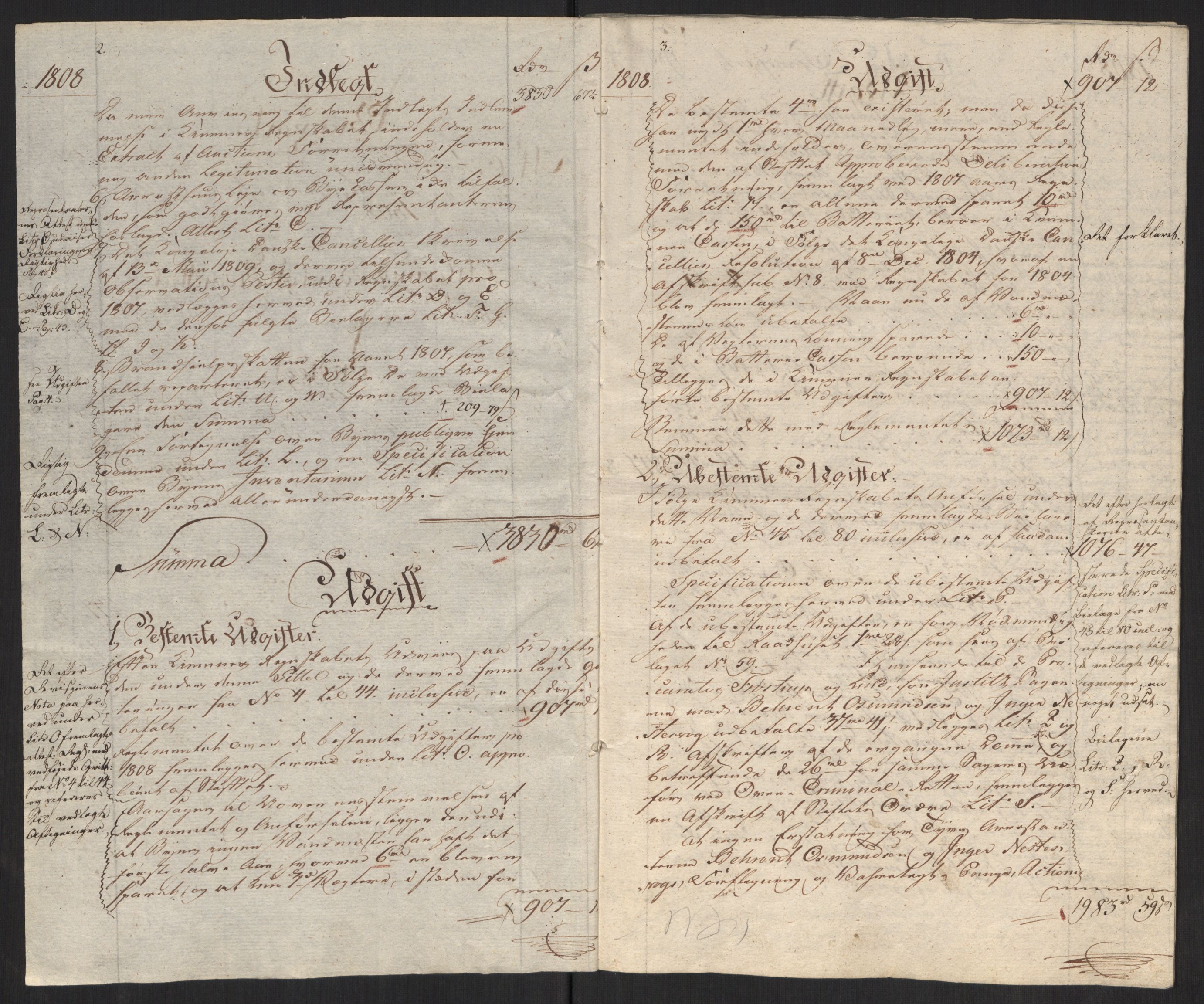 Danske Kanselli 1800-1814, AV/RA-EA-3024/K/Kk/Kka/Kkac/L0237: Kjøpstadregnskap Øster Risør, 1805-1810, p. 670