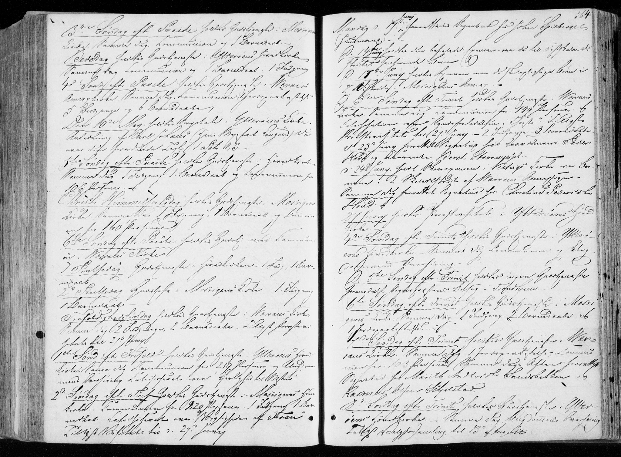 Ministerialprotokoller, klokkerbøker og fødselsregistre - Nord-Trøndelag, SAT/A-1458/722/L0218: Parish register (official) no. 722A05, 1843-1868, p. 364