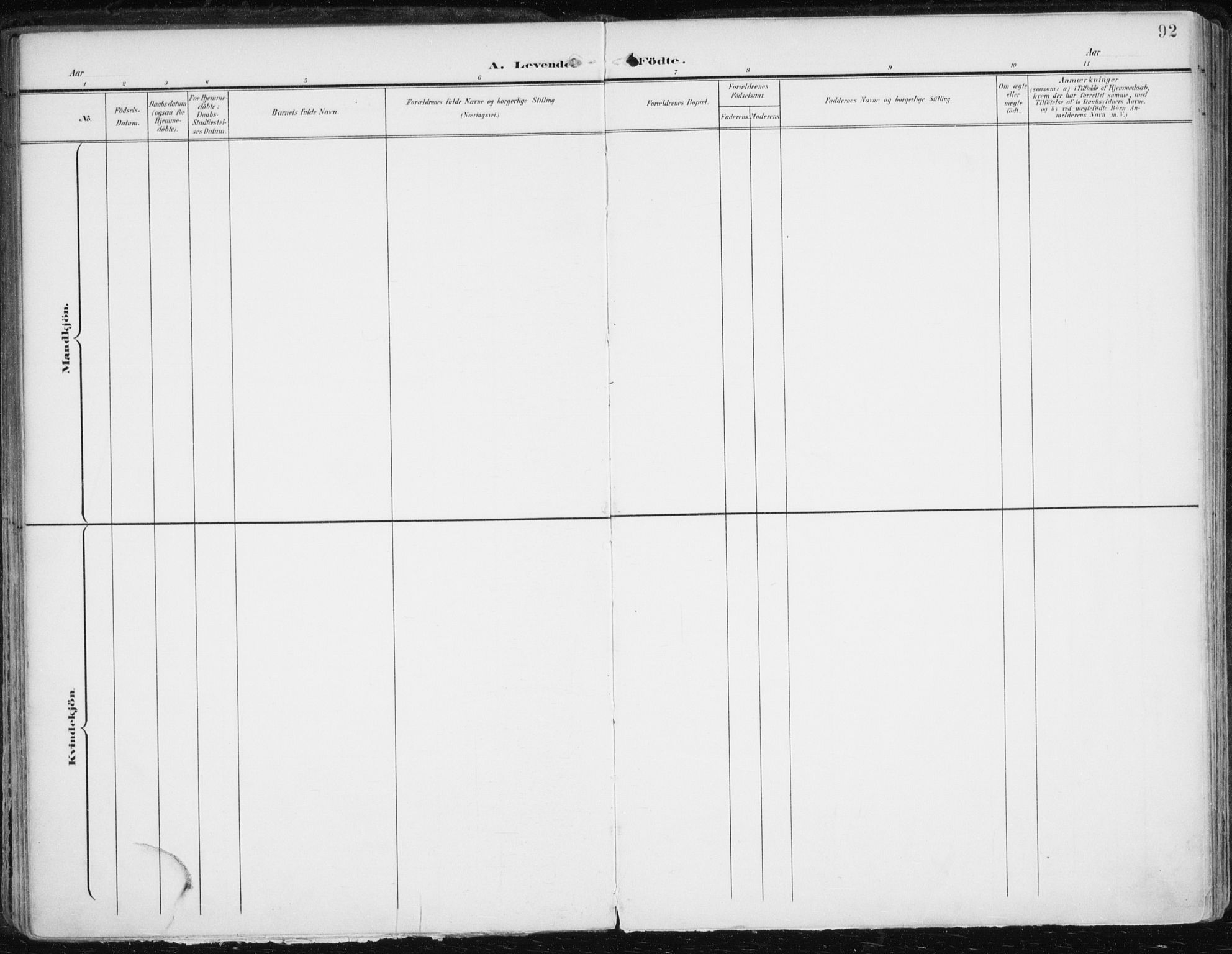 Balsfjord sokneprestembete, SATØ/S-1303/G/Ga/L0006kirke: Parish register (official) no. 6, 1897-1909, p. 92