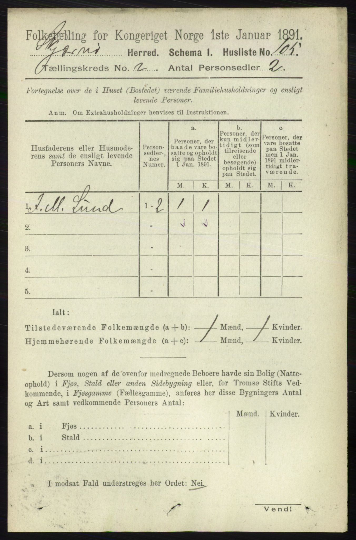 RA, 1891 census for 1941 Skjervøy, 1891, p. 1022