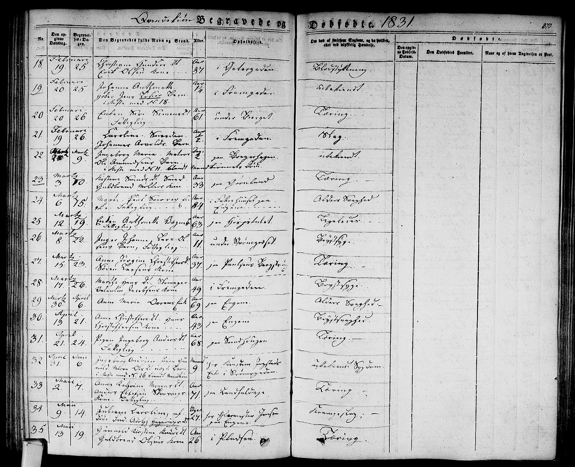 Bragernes kirkebøker, AV/SAKO-A-6/F/Fb/L0001: Parish register (official) no. II 1, 1830-1847, p. 370