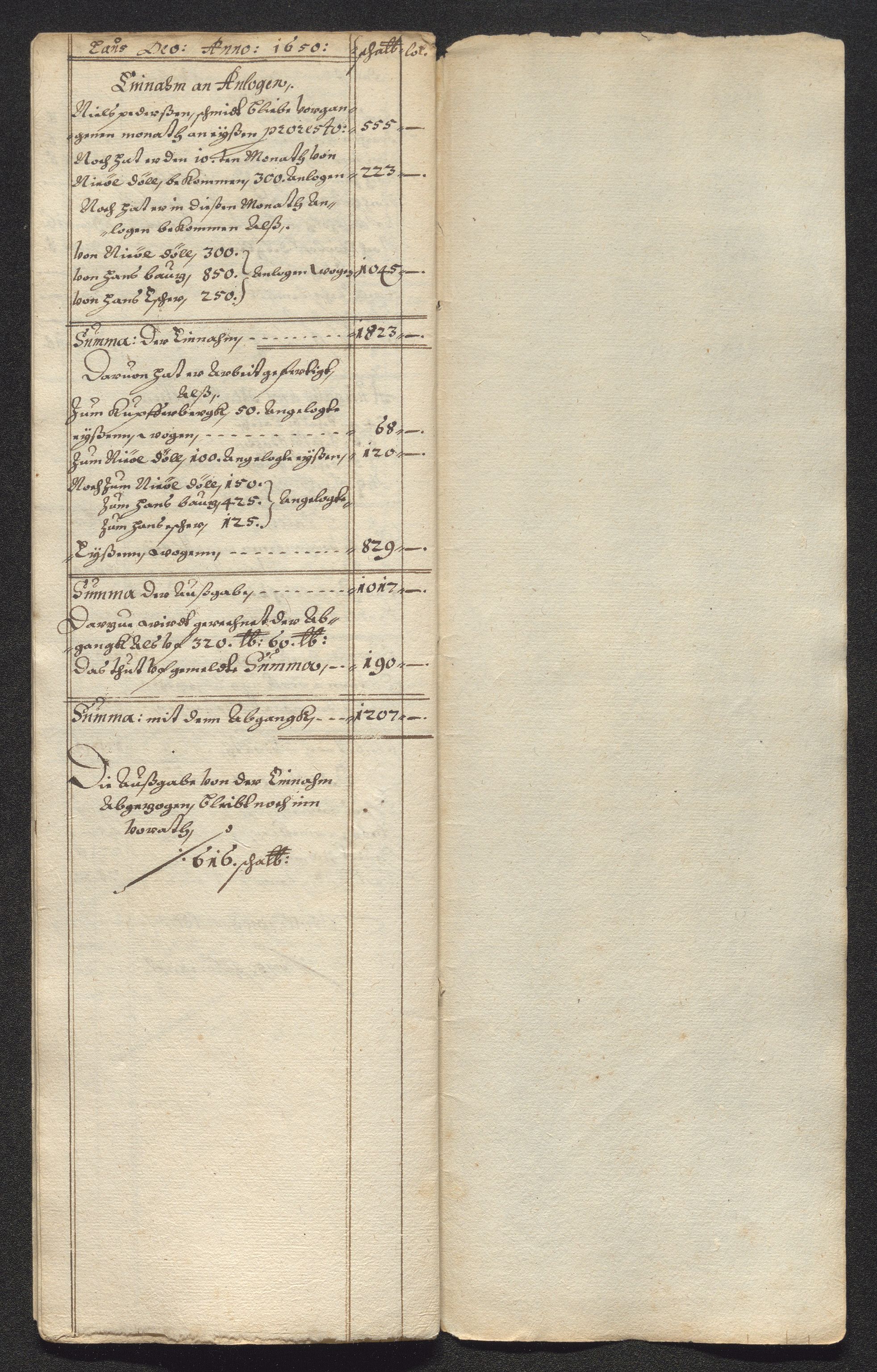 Kongsberg Sølvverk 1623-1816, AV/SAKO-EA-3135/001/D/Dc/Dcd/L0024: Utgiftsregnskap for gruver m.m. , 1650, p. 538