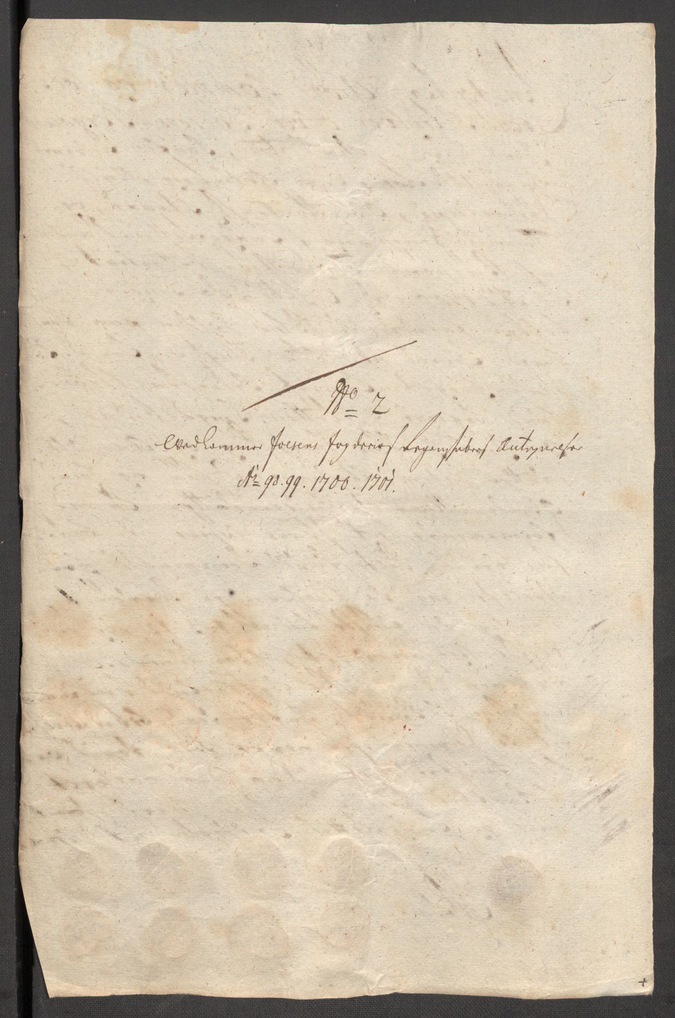 Rentekammeret inntil 1814, Reviderte regnskaper, Fogderegnskap, AV/RA-EA-4092/R57/L3854: Fogderegnskap Fosen, 1700-1701, p. 417