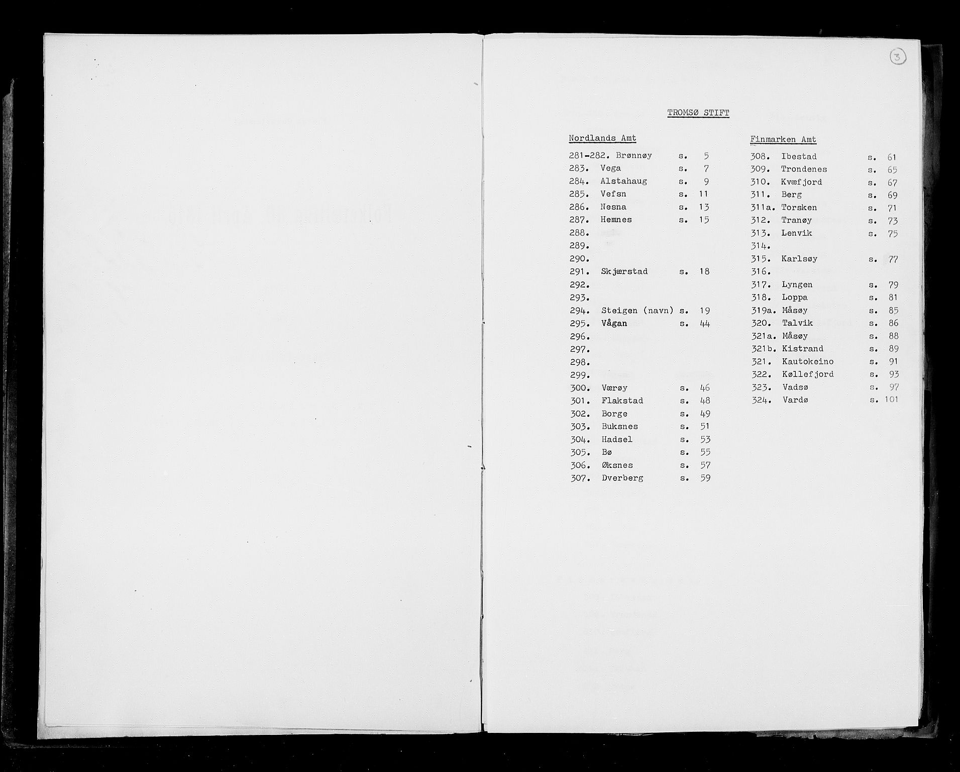 RA, Census 1815, vol. 3: Tromsø stift and cities, 1815, p. 4