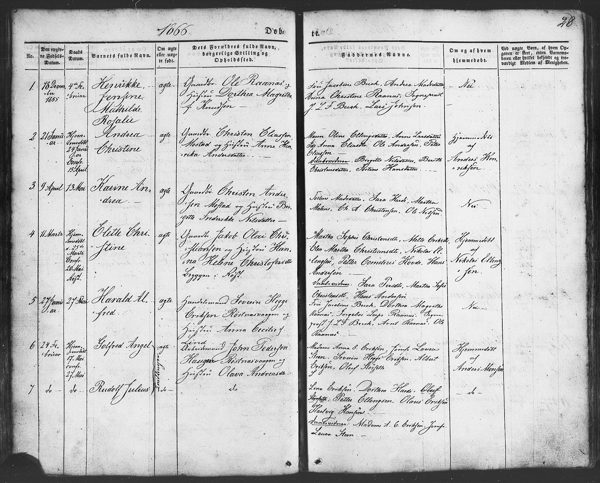 Ministerialprotokoller, klokkerbøker og fødselsregistre - Nordland, SAT/A-1459/807/L0121: Parish register (official) no. 807A04, 1846-1879, p. 28