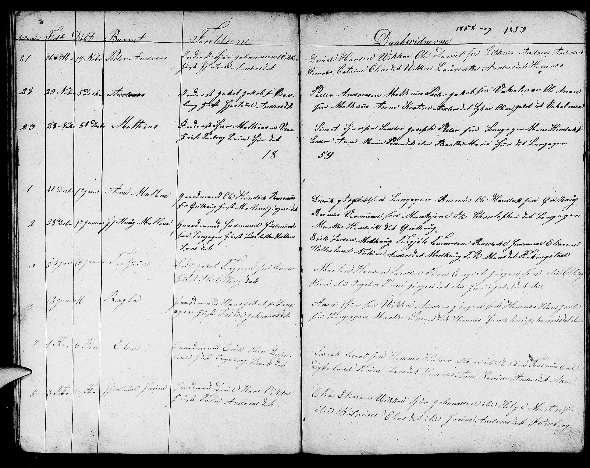 Skudenes sokneprestkontor, SAST/A -101849/H/Ha/Hab/L0002: Parish register (copy) no. B 2, 1848-1873