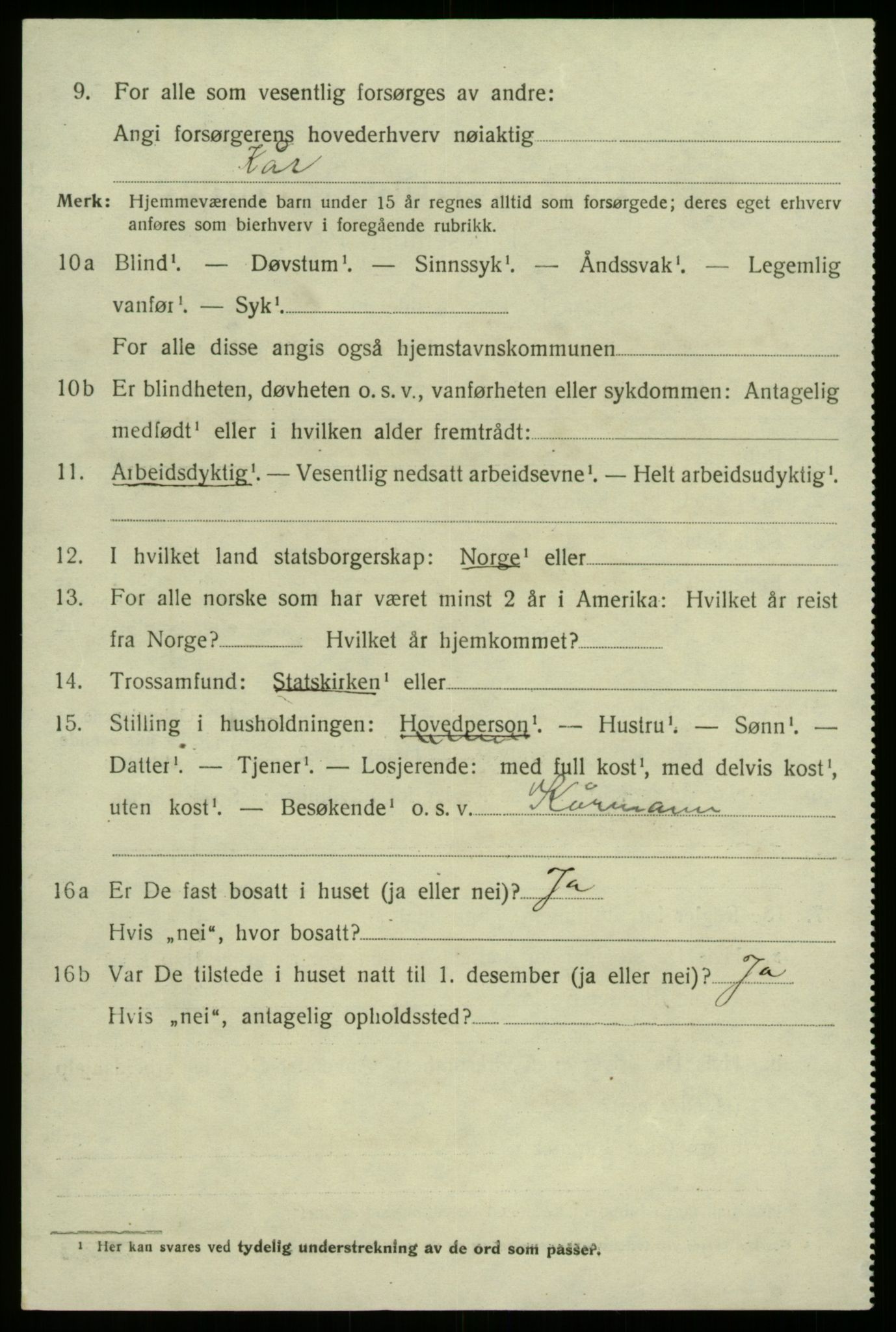 SAB, 1920 census for Sogndal, 1920, p. 7524