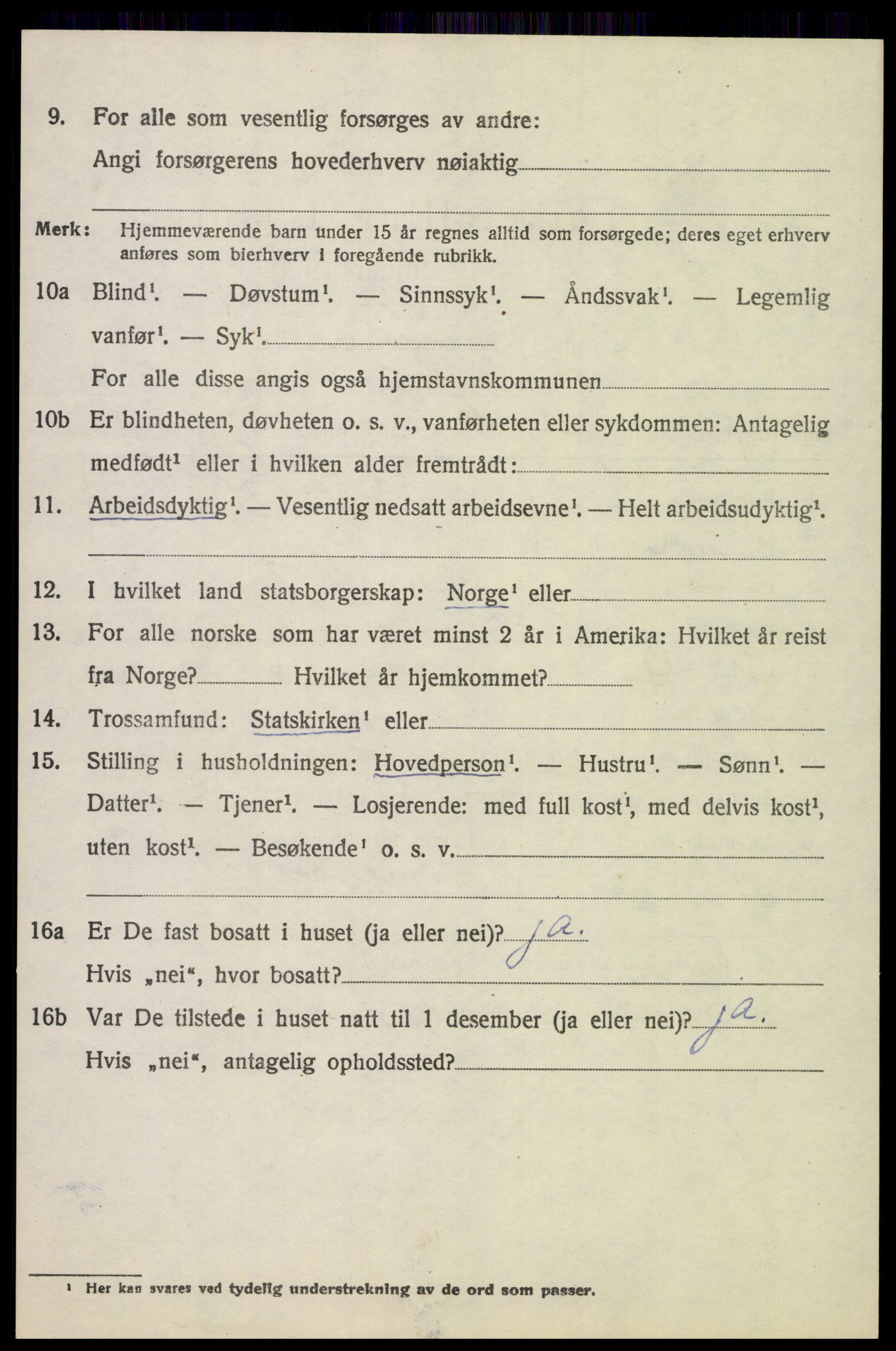 SAH, 1920 census for Fåberg, 1920, p. 2437