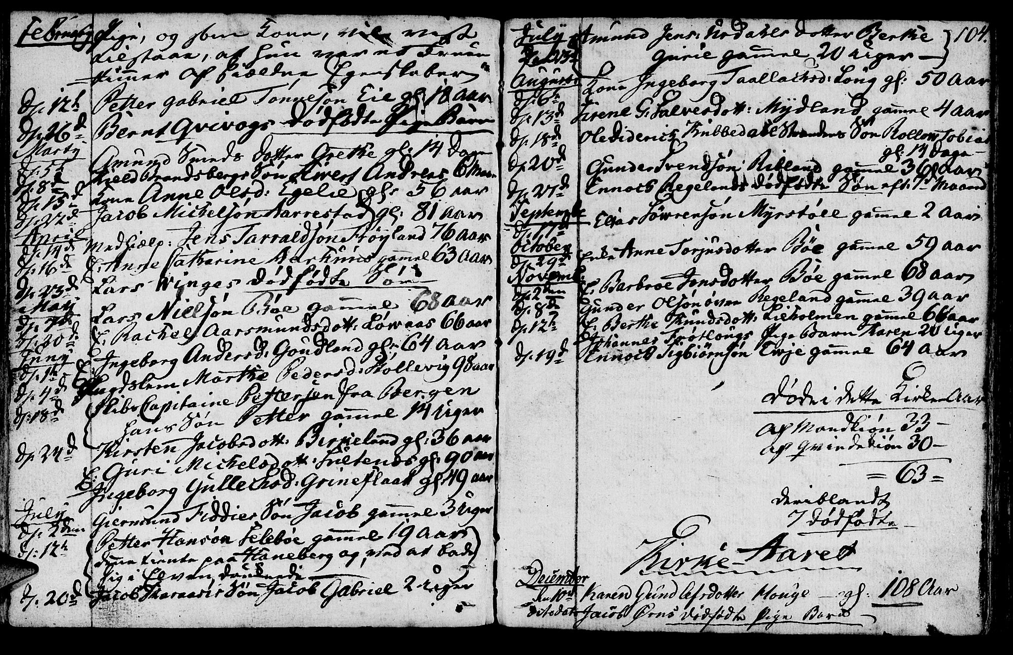 Sokndal sokneprestkontor, AV/SAST-A-101808: Parish register (official) no. A 5, 1806-1826, p. 104