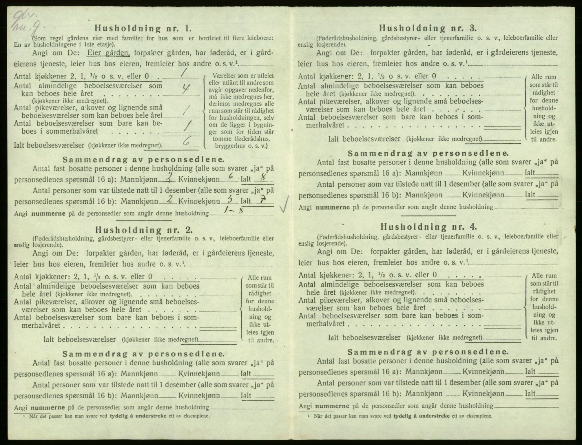 SAB, 1920 census for Kinsarvik, 1920, p. 561