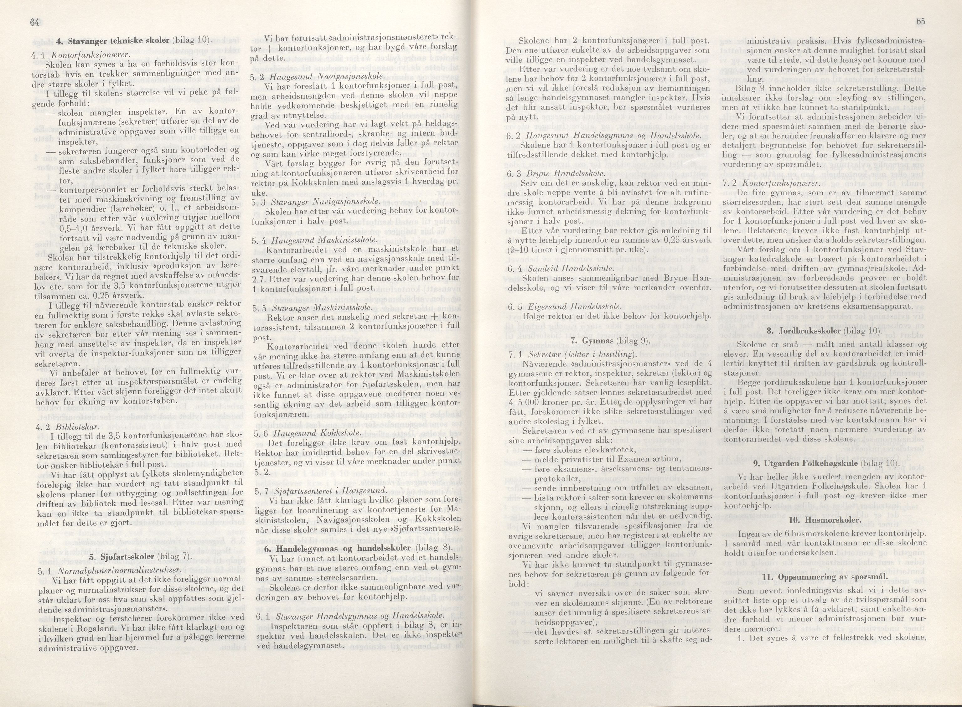 Rogaland fylkeskommune - Fylkesrådmannen , IKAR/A-900/A/Aa/Aaa/L0086: Møtebok , 1966, p. 64-65