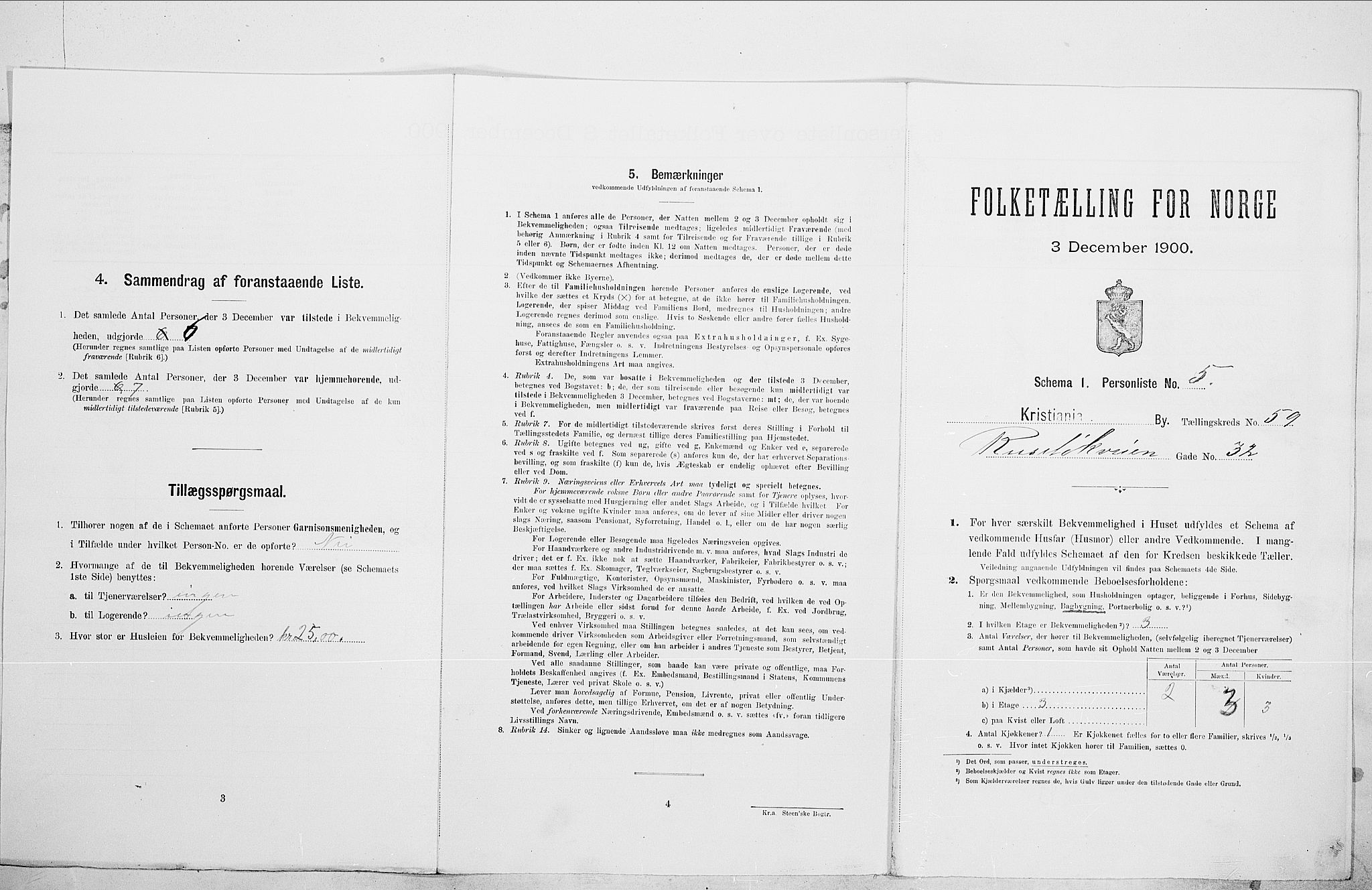 SAO, 1900 census for Kristiania, 1900, p. 76514