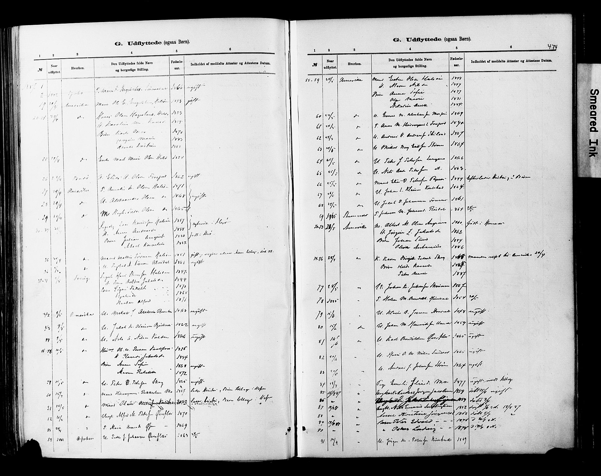 Ministerialprotokoller, klokkerbøker og fødselsregistre - Nordland, SAT/A-1459/820/L0295: Parish register (official) no. 820A16, 1880-1896, p. 474