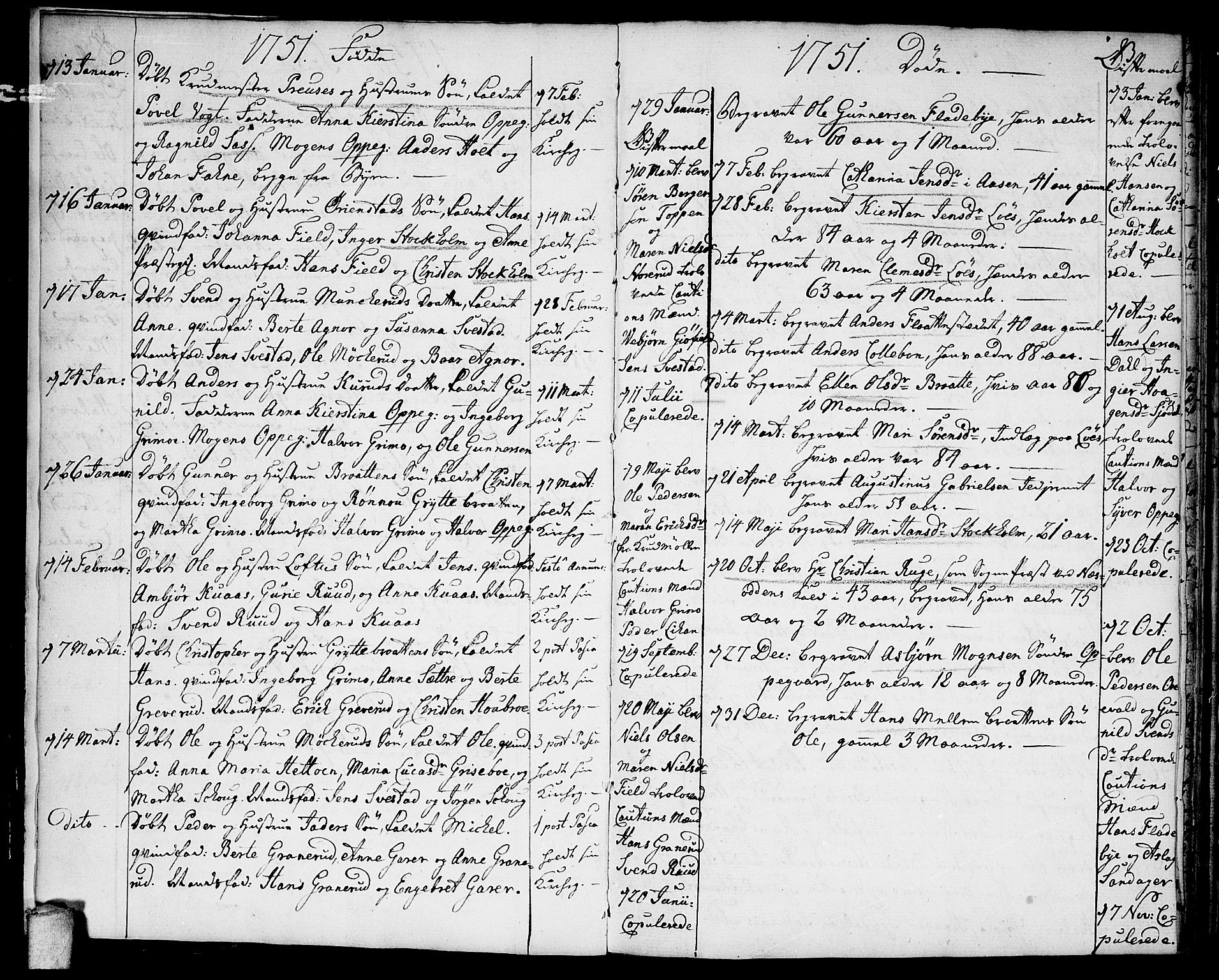 Nesodden prestekontor Kirkebøker, SAO/A-10013/F/Fa/L0002: Parish register (official) no. I 2, 1750-1768, p. 5