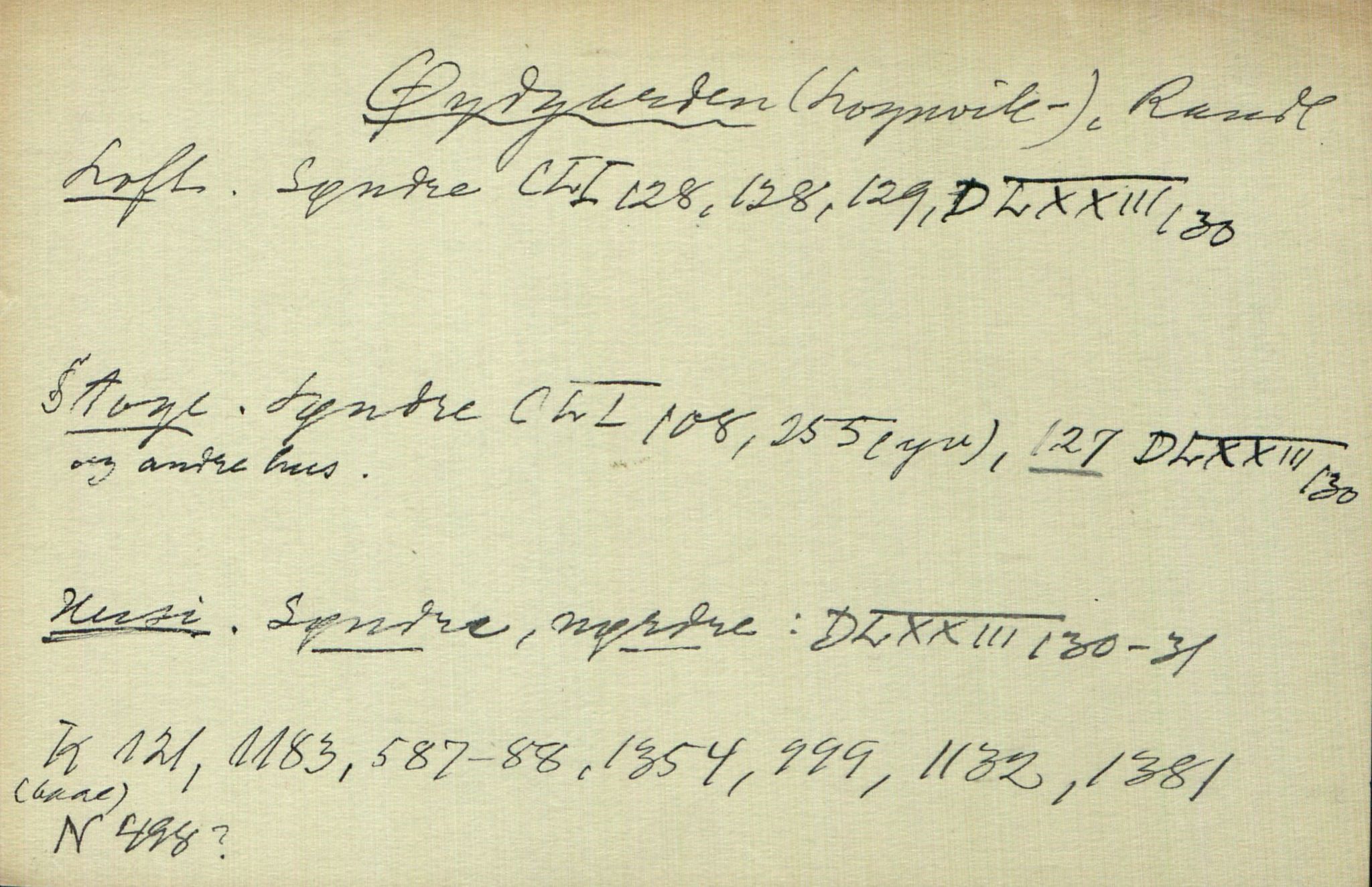 Rikard Berge, TEMU/TGM-A-1003/I/L0027: Personregister- Ø, 1910-1950