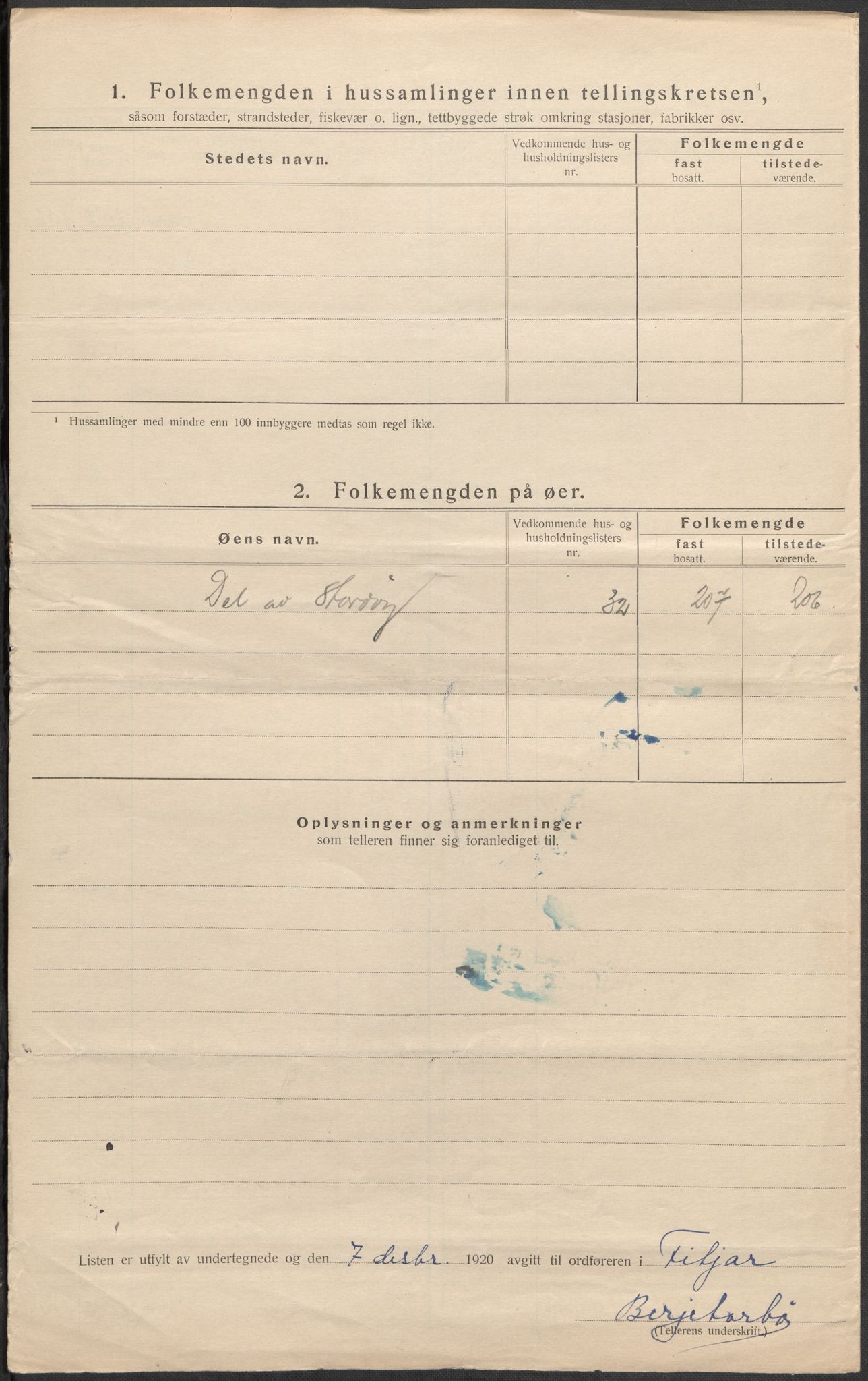 SAB, 1920 census for Fitjar, 1920, p. 46