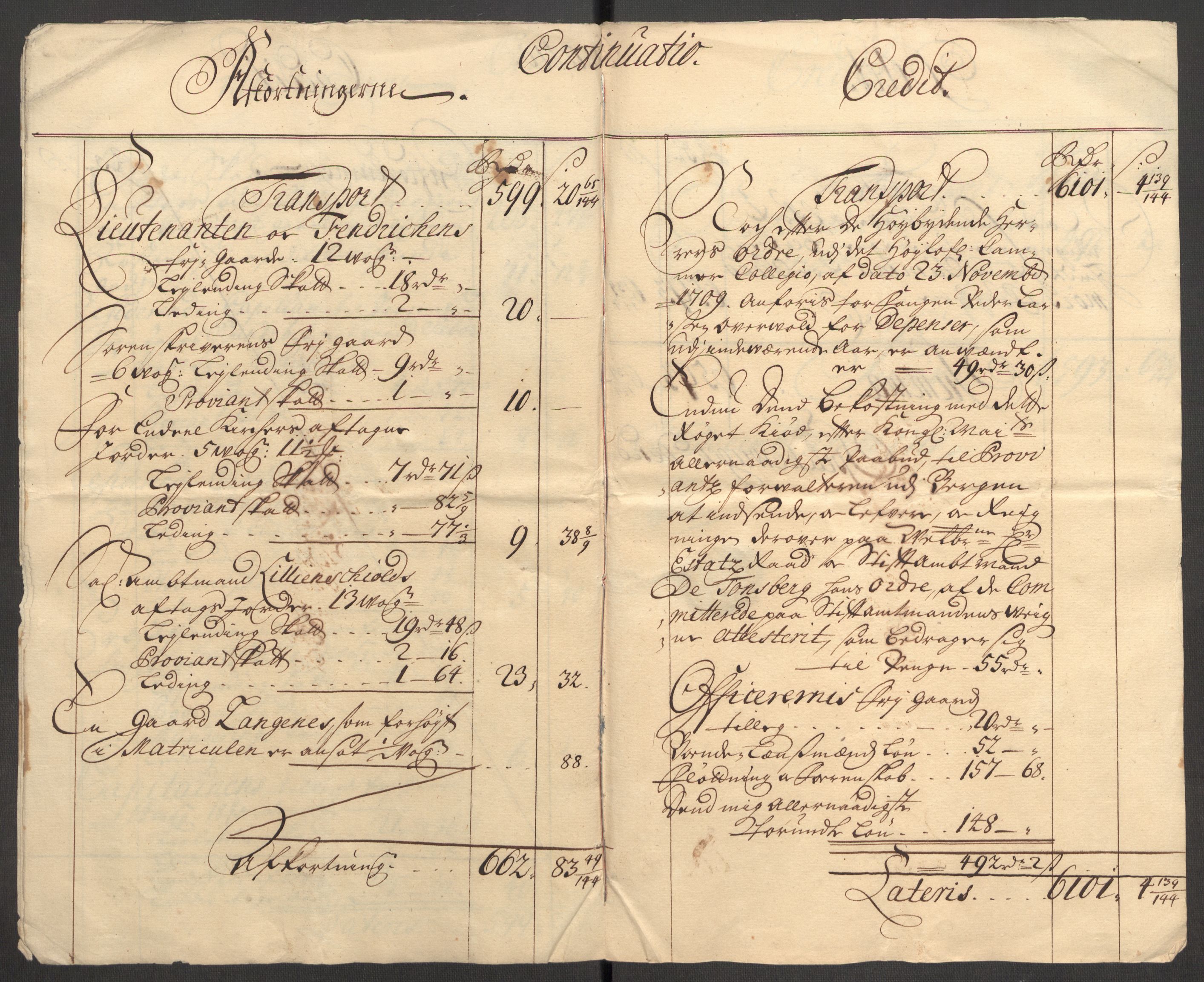 Rentekammeret inntil 1814, Reviderte regnskaper, Fogderegnskap, RA/EA-4092/R54/L3563: Fogderegnskap Sunnmøre, 1710, p. 23