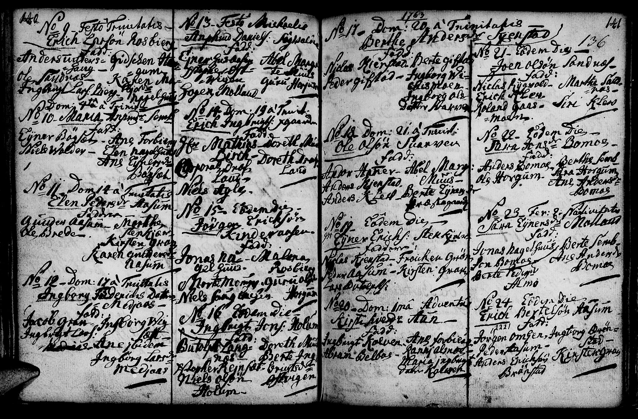 Ministerialprotokoller, klokkerbøker og fødselsregistre - Nord-Trøndelag, SAT/A-1458/749/L0467: Parish register (official) no. 749A01, 1733-1787, p. 140-141