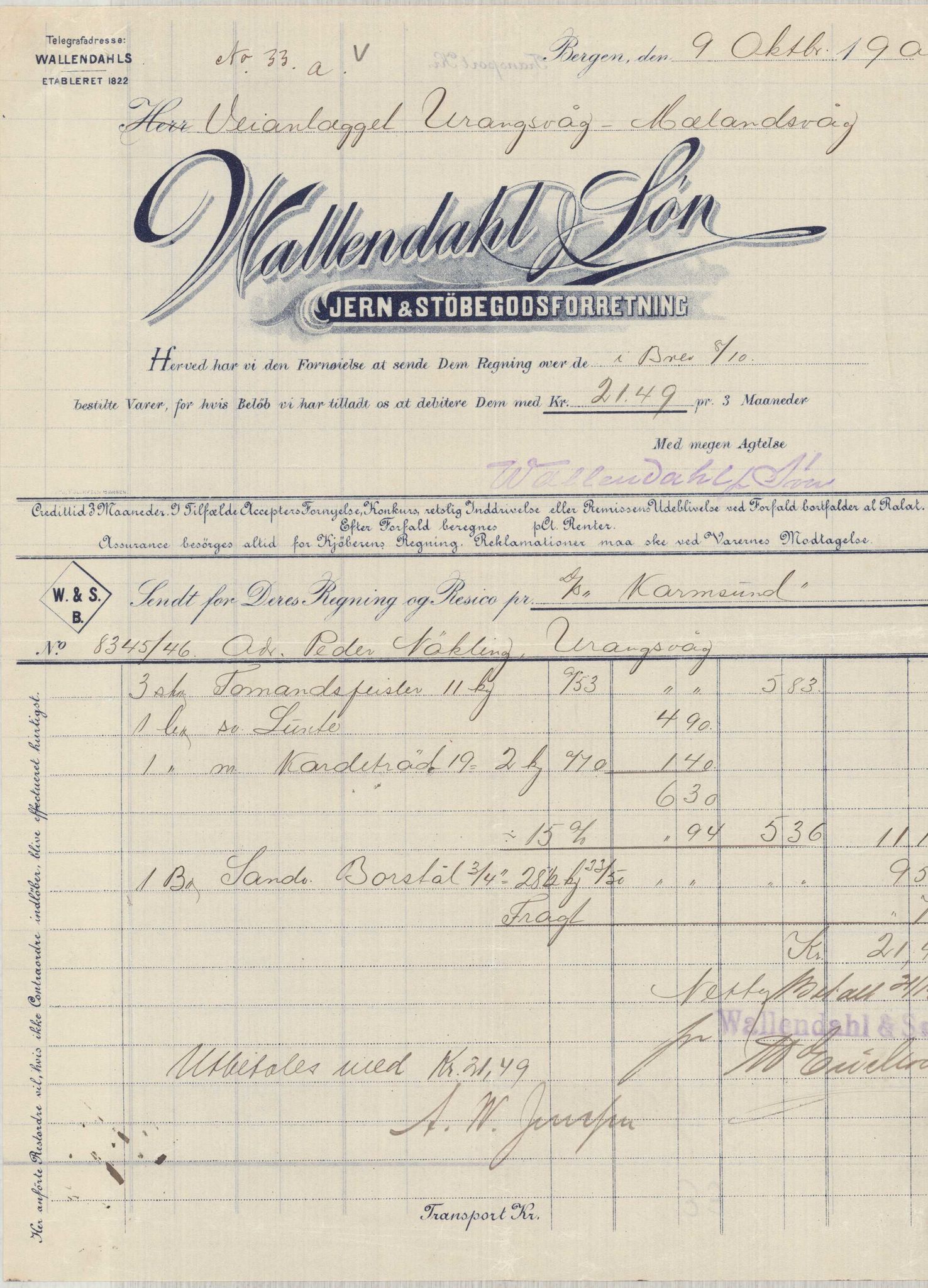 Finnaas kommune. Formannskapet, IKAH/1218a-021/E/Ea/L0002/0001: Rekneskap for veganlegg / Rekneskap for veganlegget Urangsvåg - Mælandsvåg, 1898-1900, p. 178