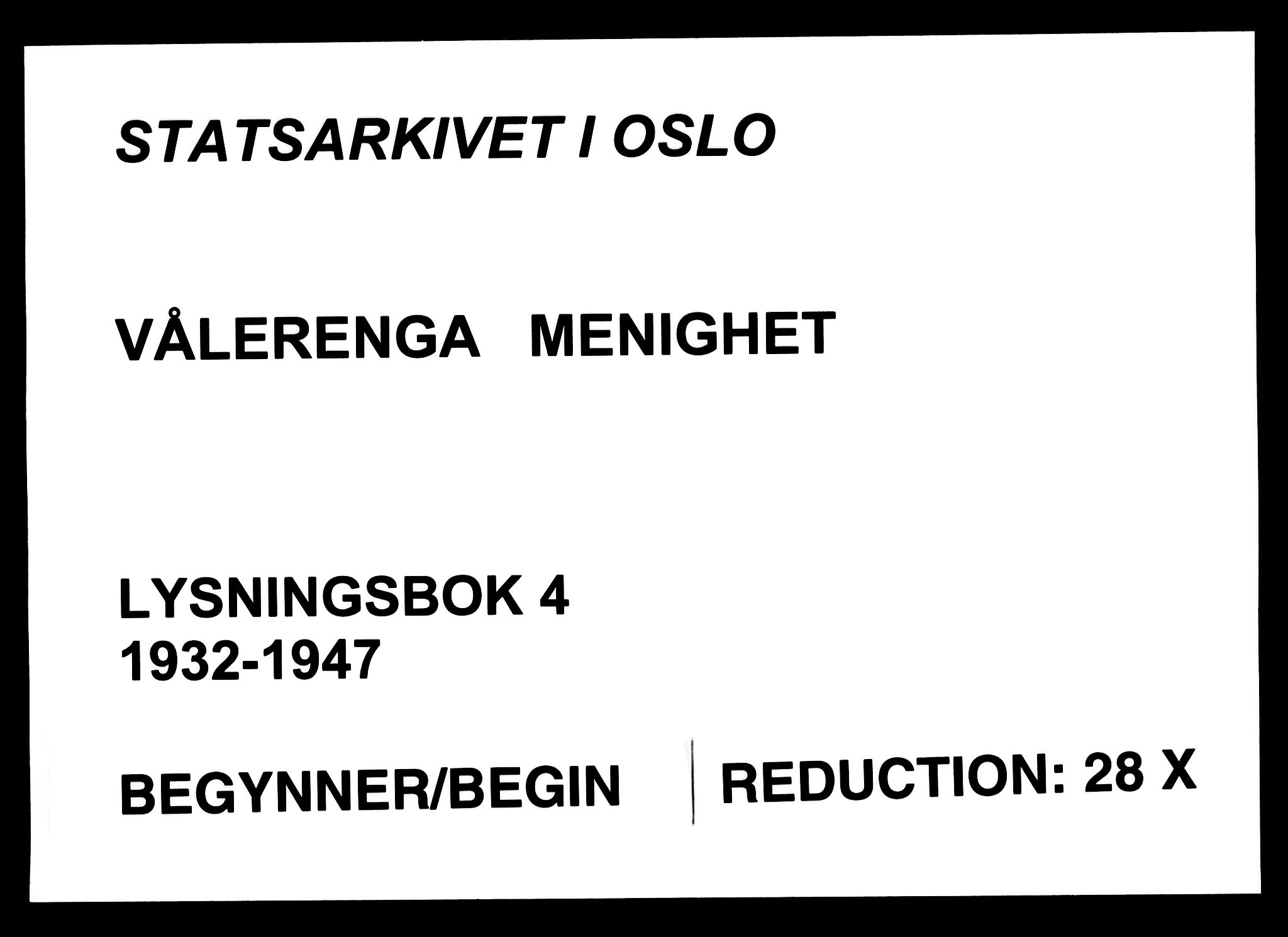 Vålerengen prestekontor Kirkebøker, SAO/A-10878/H/Ha/L0004: Banns register no. 4, 1932-1947