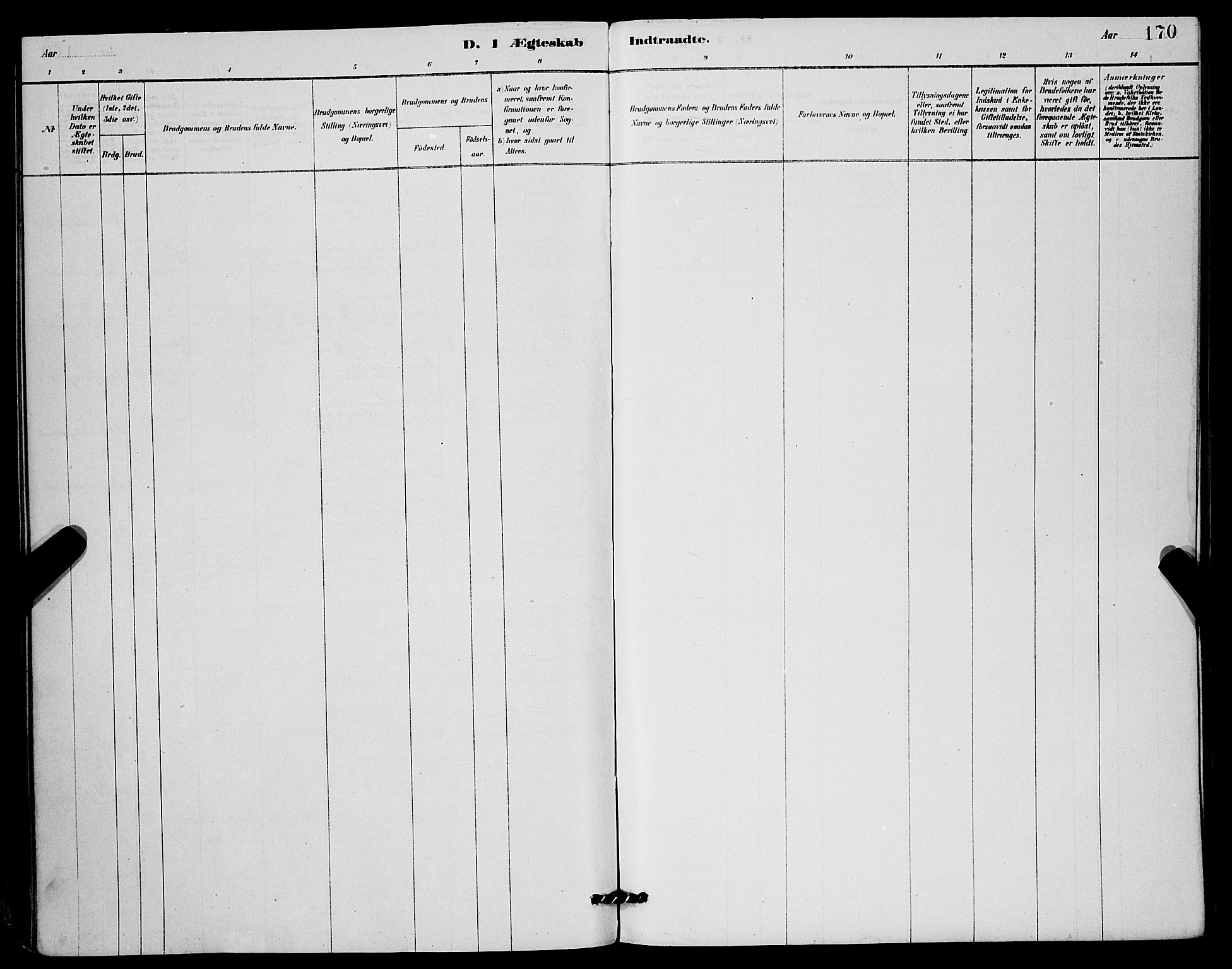 Mariakirken Sokneprestembete, AV/SAB-A-76901/H/Hab/L0004: Parish register (copy) no. A 4, 1878-1892, p. 170