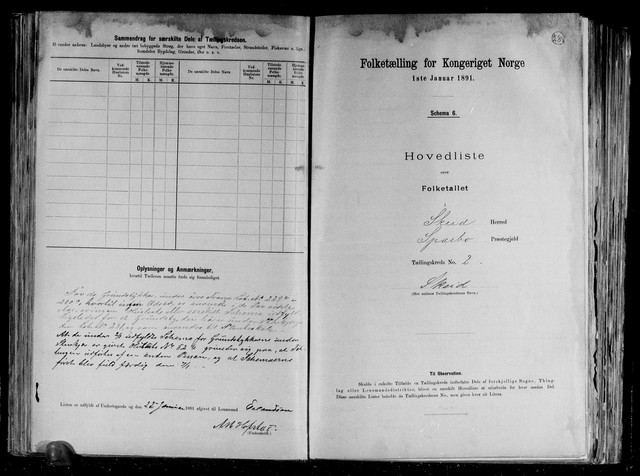 RA, 1891 census for 1732 Skei, 1891, p. 10