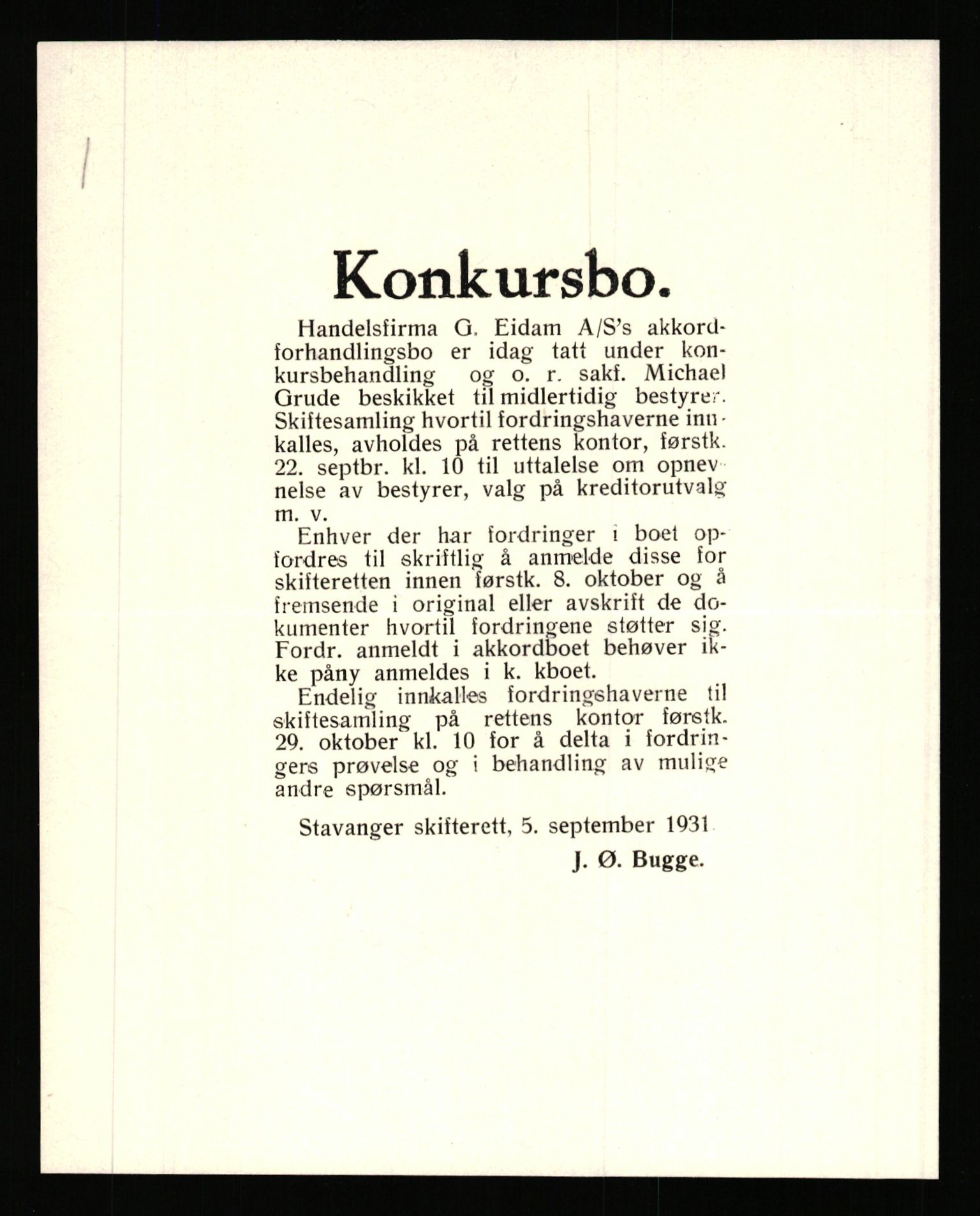 Stavanger byfogd, AV/SAST-A-101408/002/J/Jd/Jde/L0034: Registreringsmeldinger og bilag. Aksjeselskap, 99-165, 1915-1961, p. 42