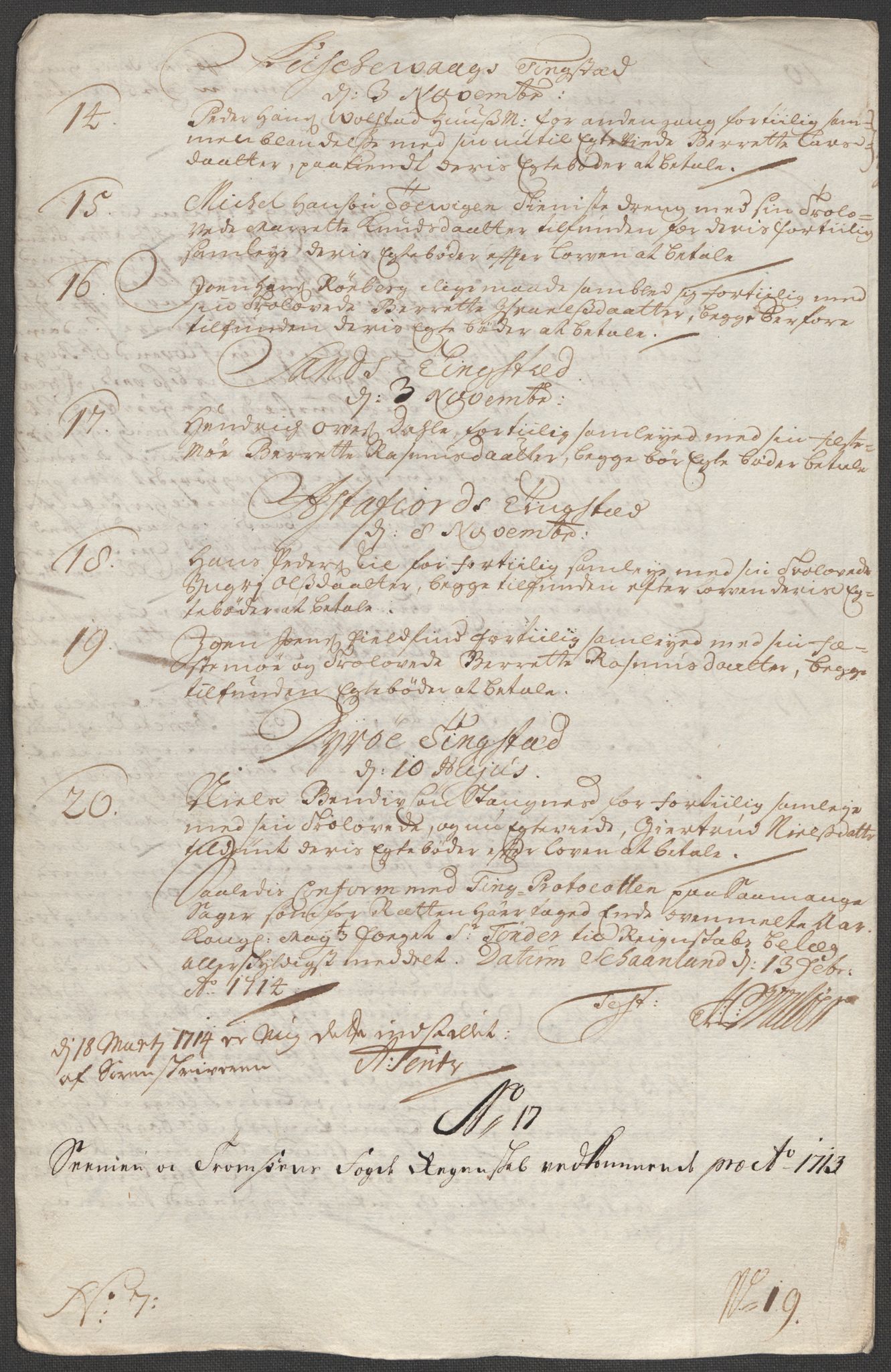 Rentekammeret inntil 1814, Reviderte regnskaper, Fogderegnskap, RA/EA-4092/R68/L4759: Fogderegnskap Senja og Troms, 1713, p. 150