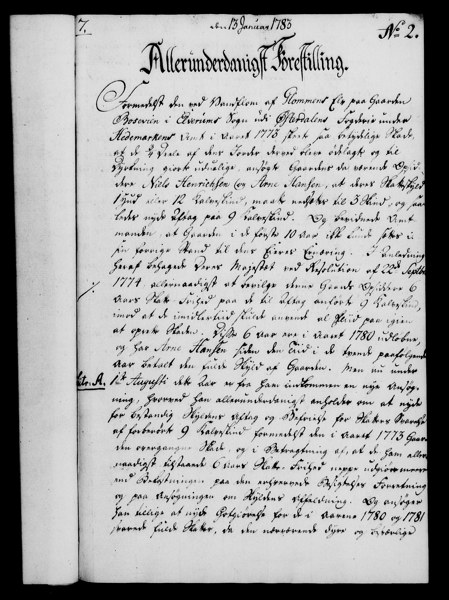 Rentekammeret, Kammerkanselliet, AV/RA-EA-3111/G/Gf/Gfa/L0065: Norsk relasjons- og resolusjonsprotokoll (merket RK 52.65), 1783, p. 33