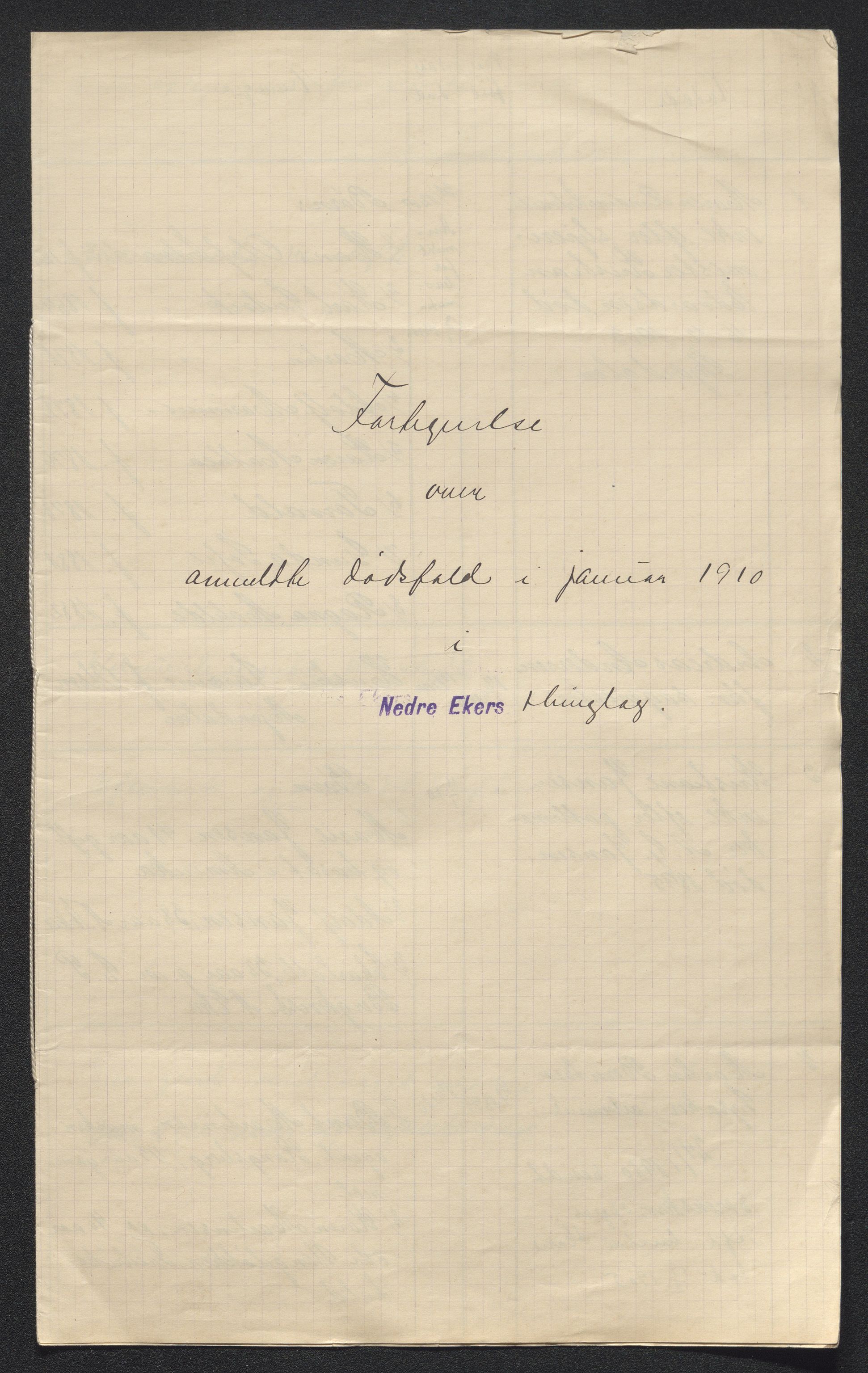 Eiker, Modum og Sigdal sorenskriveri, SAKO/A-123/H/Ha/Hab/L0033: Dødsfallsmeldinger, 1909-1910, p. 866