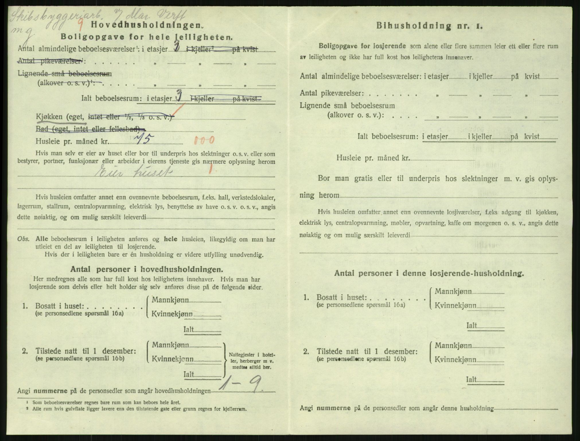 SAKO, 1920 census for Horten, 1920, p. 7176