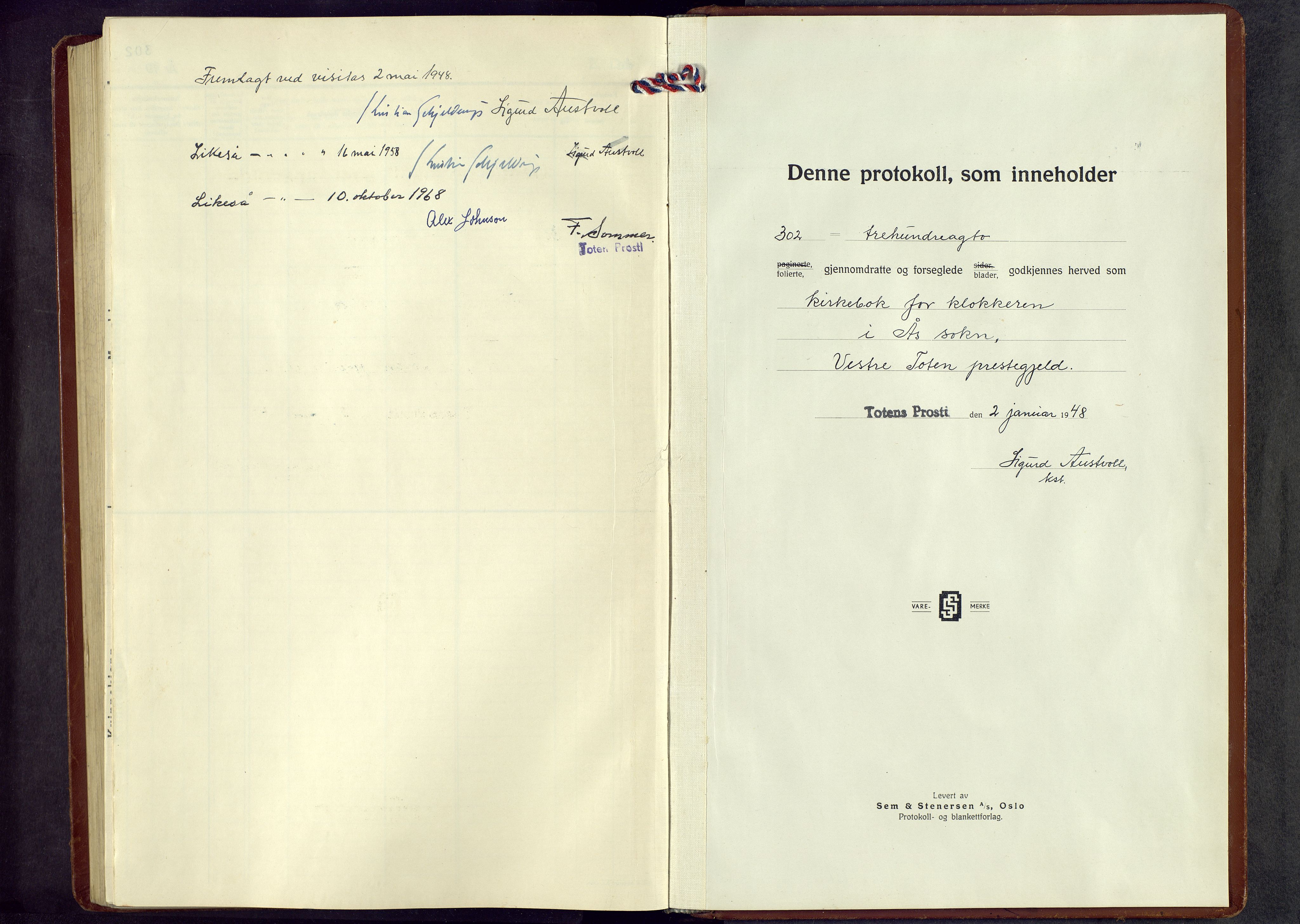 Vestre Toten prestekontor, SAH/PREST-108/H/Ha/Hab/L0017: Parish register (copy) no. 17, 1947-1969