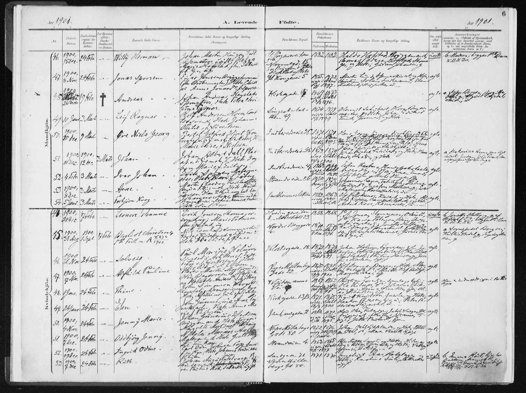 Ministerialprotokoller, klokkerbøker og fødselsregistre - Sør-Trøndelag, AV/SAT-A-1456/604/L0199: Parish register (official) no. 604A20I, 1901-1906, p. 6