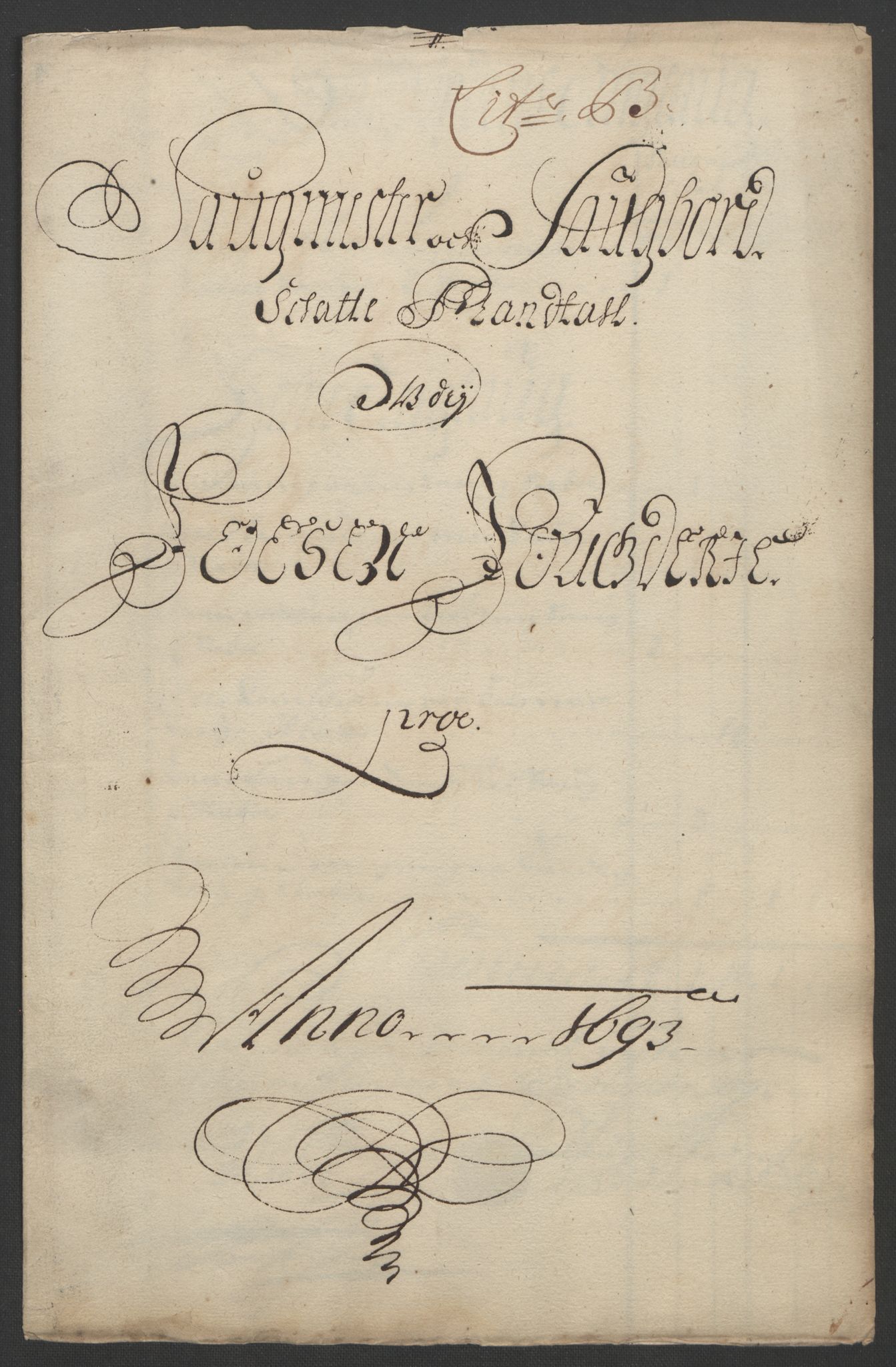 Rentekammeret inntil 1814, Reviderte regnskaper, Fogderegnskap, RA/EA-4092/R57/L3849: Fogderegnskap Fosen, 1692-1693, p. 438