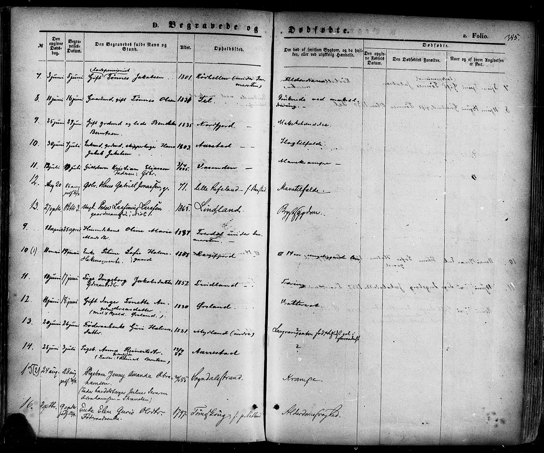 Sokndal sokneprestkontor, SAST/A-101808: Parish register (official) no. A 10, 1874-1886, p. 355