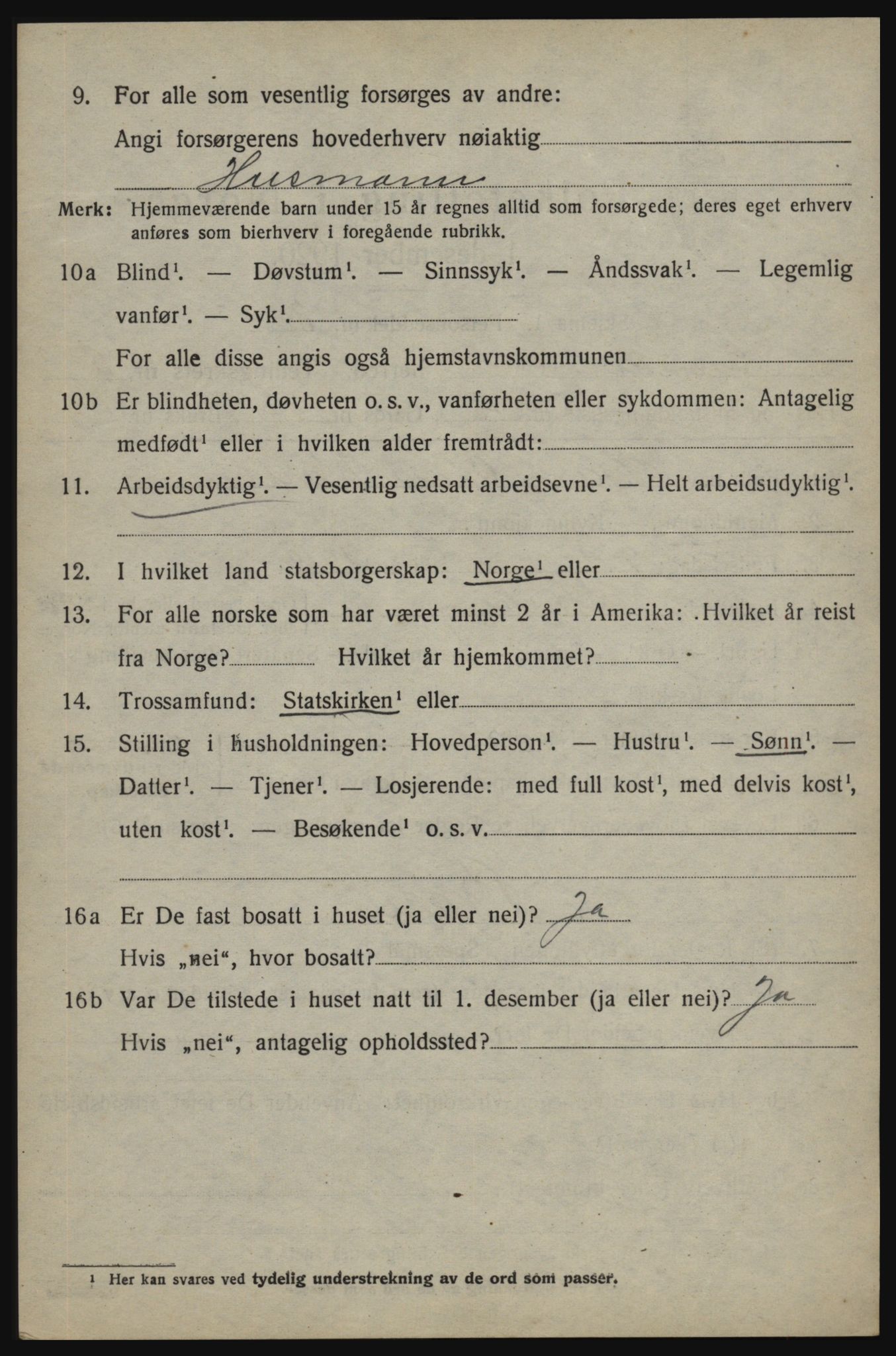 SAO, 1920 census for Skjeberg, 1920, p. 6588