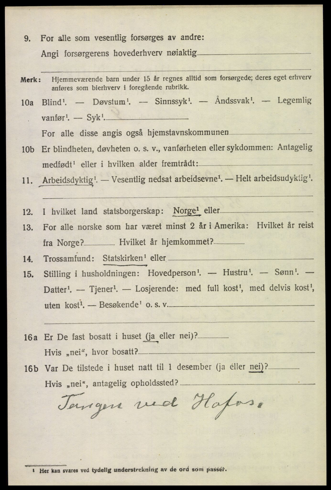 SAH, 1920 census for Brandval, 1920, p. 5441