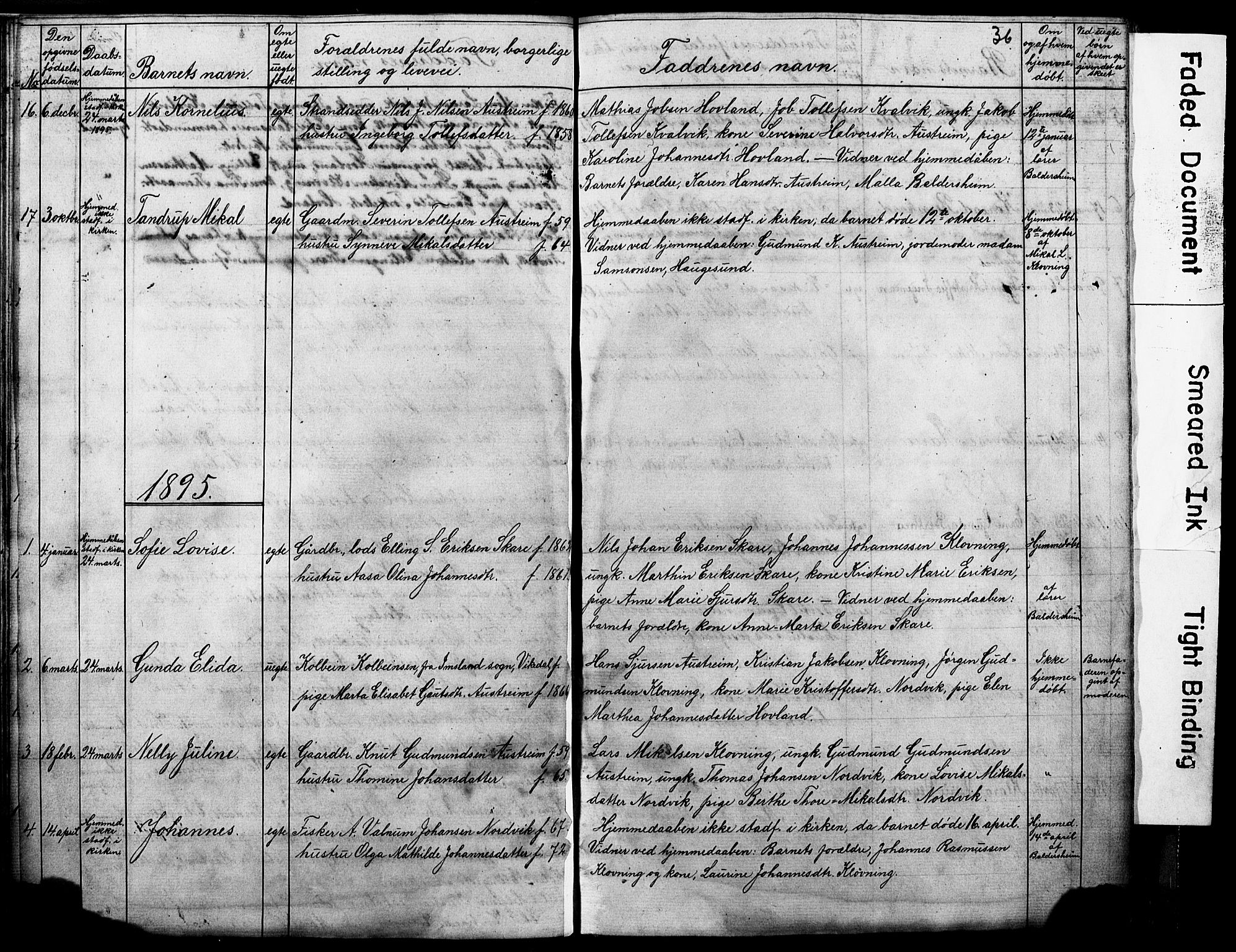 Torvastad sokneprestkontor, SAST/A -101857/H/Ha/Hab/L0005: Parish register (copy) no. B 5, 1857-1908, p. 36