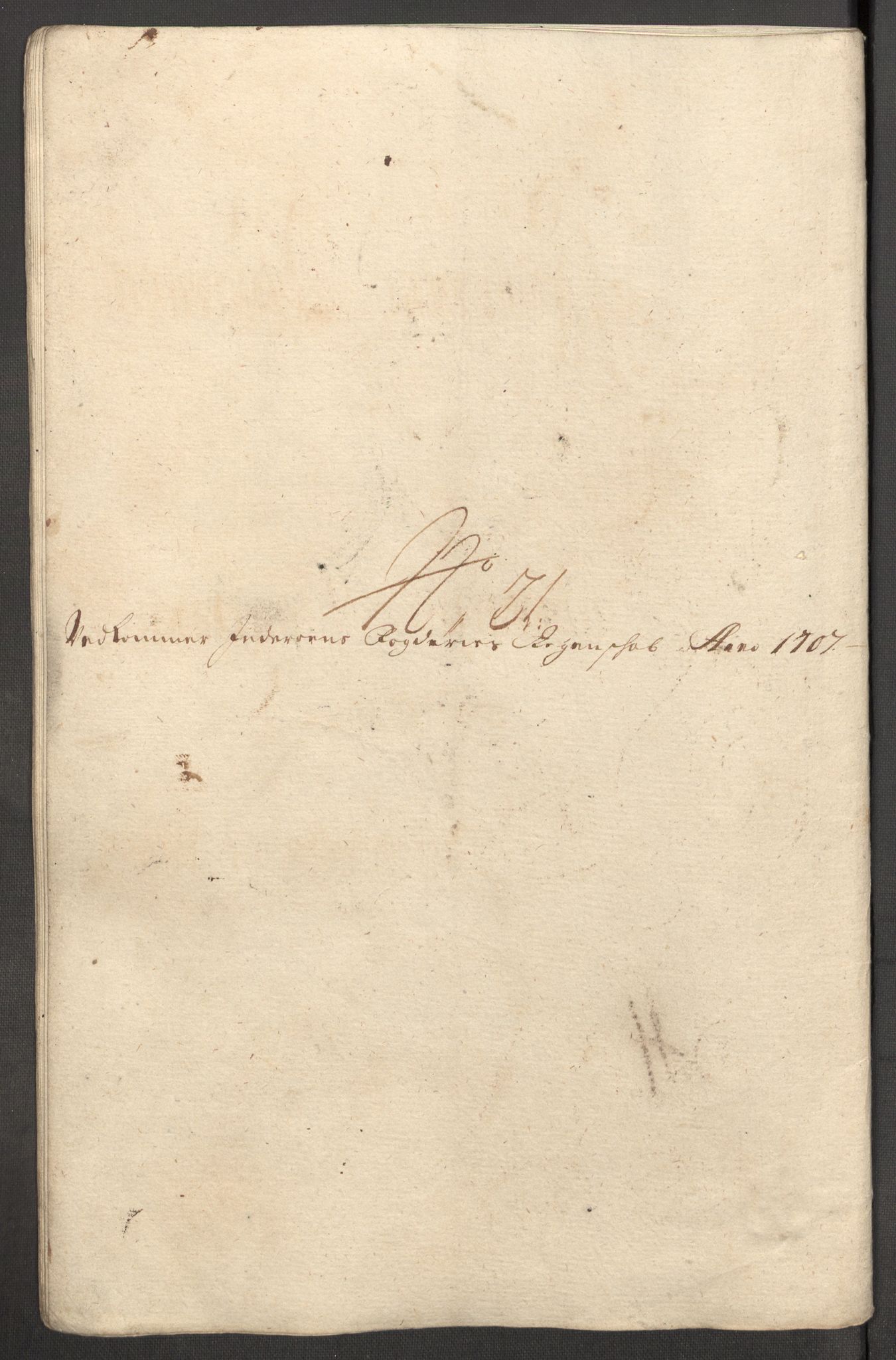 Rentekammeret inntil 1814, Reviderte regnskaper, Fogderegnskap, RA/EA-4092/R63/L4315: Fogderegnskap Inderøy, 1706-1707, p. 489