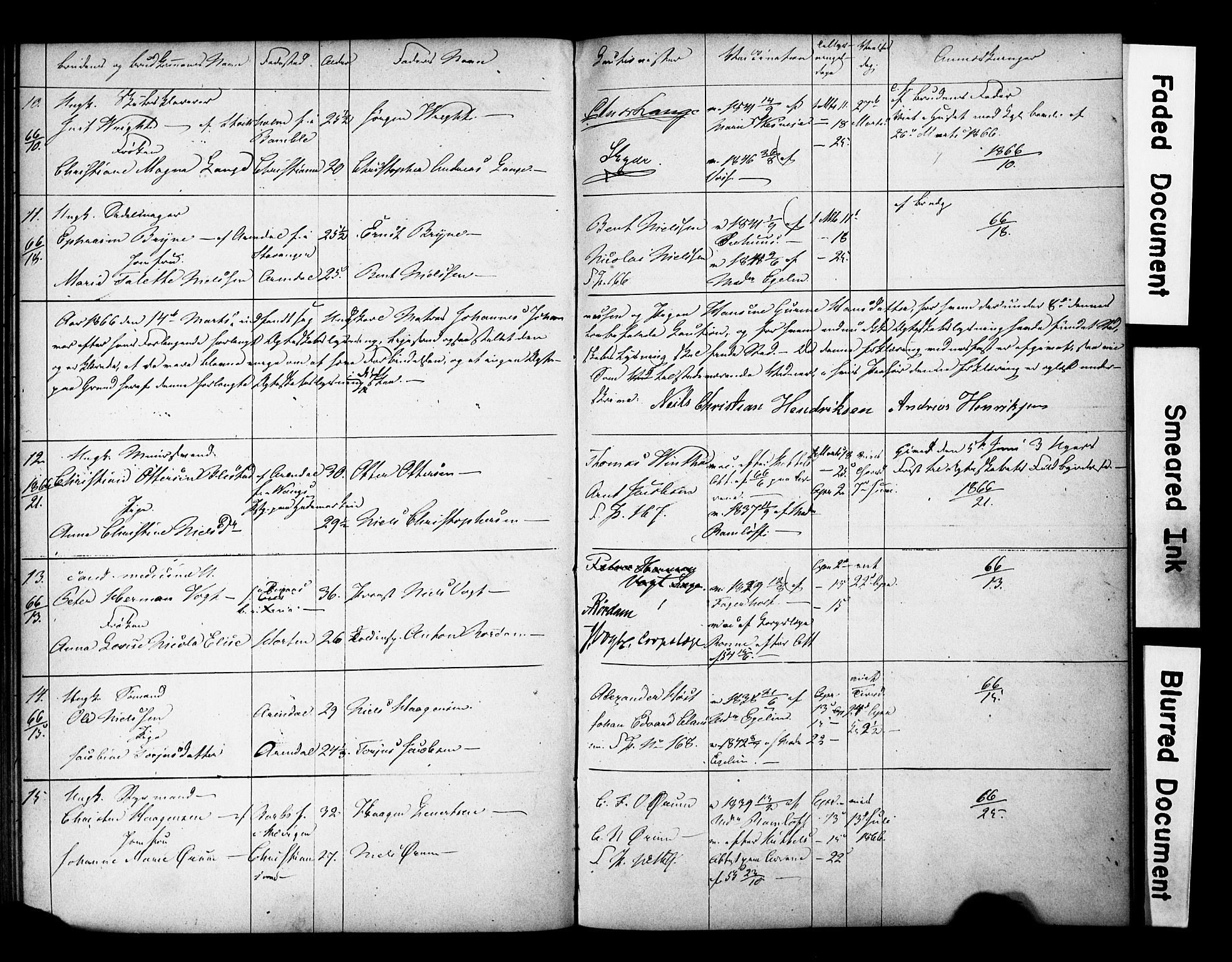 Arendal sokneprestkontor, Trefoldighet, AV/SAK-1111-0040/F/Fe/L0002: Banns register no. A VI 2, 1847-1871