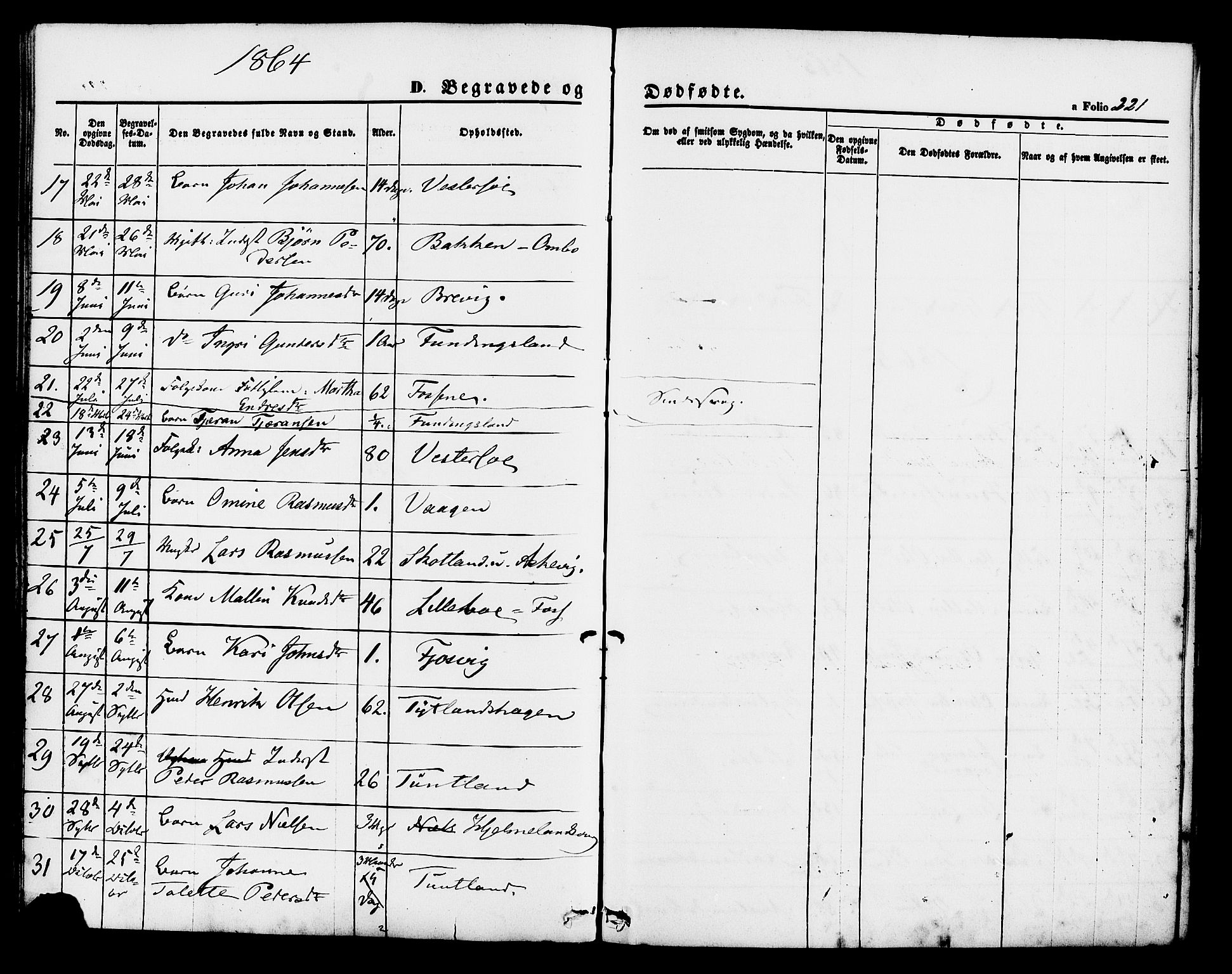 Hjelmeland sokneprestkontor, SAST/A-101843/01/IV/L0011: Parish register (official) no. A 11, 1861-1878, p. 221