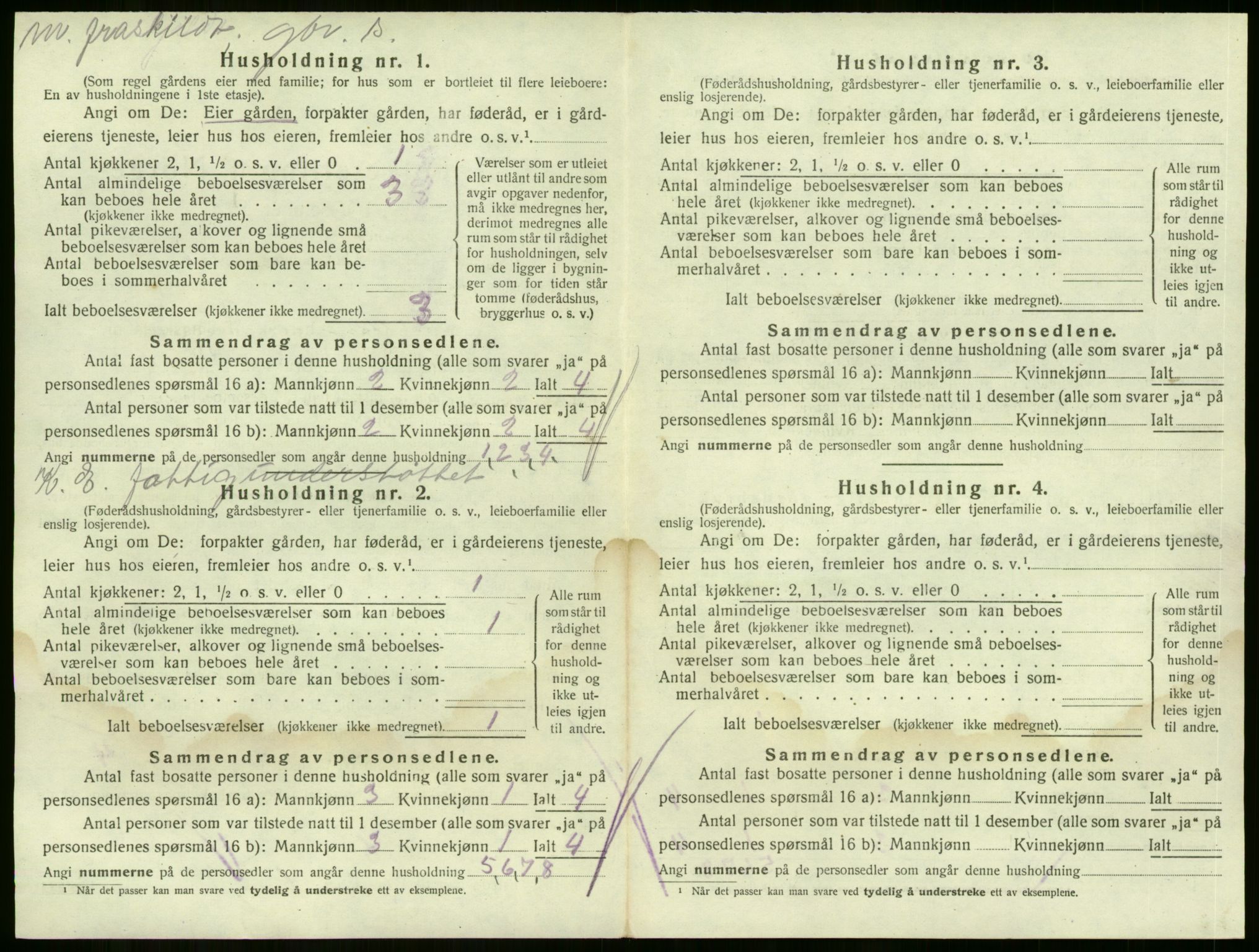 SAKO, 1920 census for Sande, 1920, p. 862