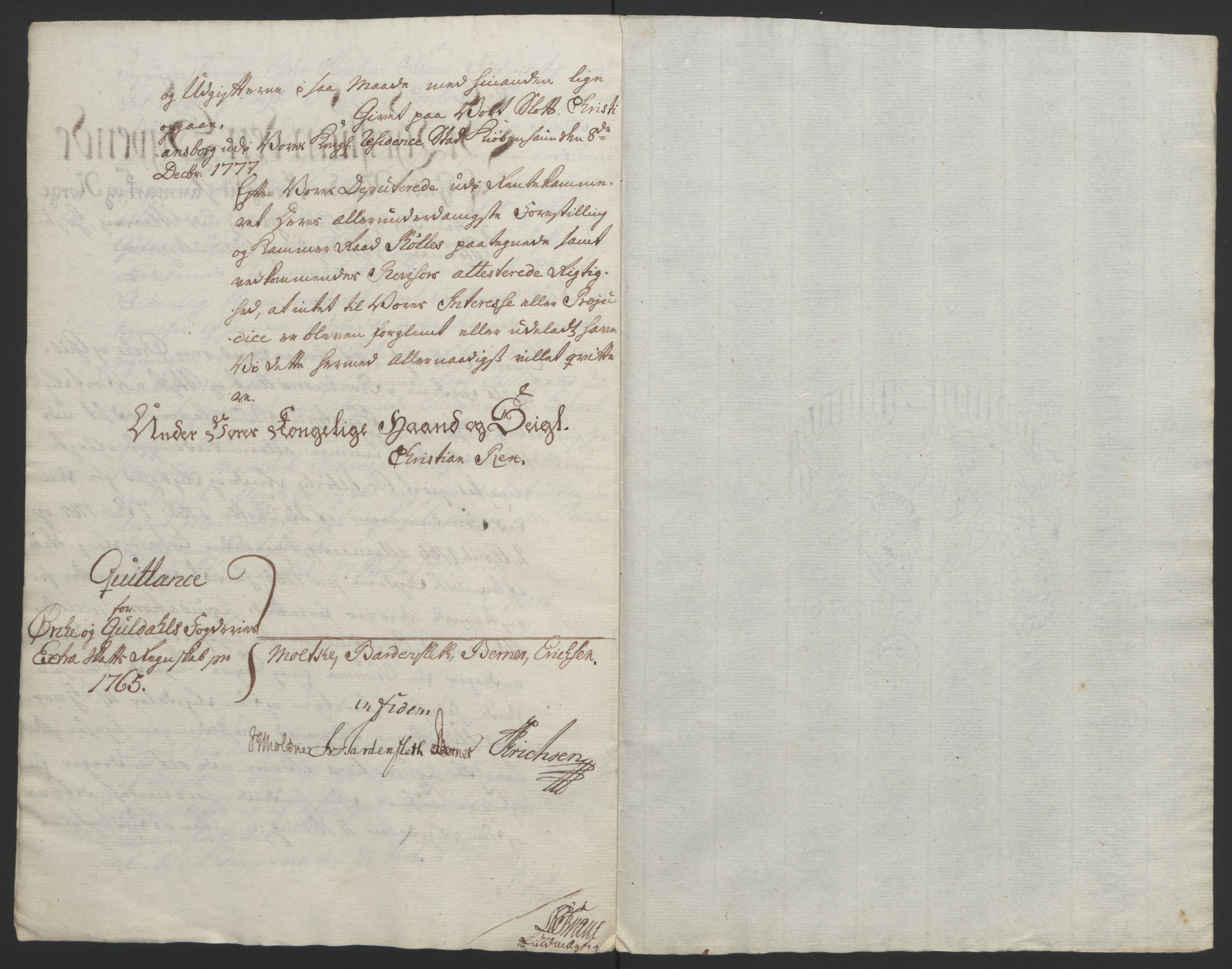 Rentekammeret inntil 1814, Reviderte regnskaper, Fogderegnskap, RA/EA-4092/R60/L4094: Ekstraskatten Orkdal og Gauldal, 1762-1765, p. 252