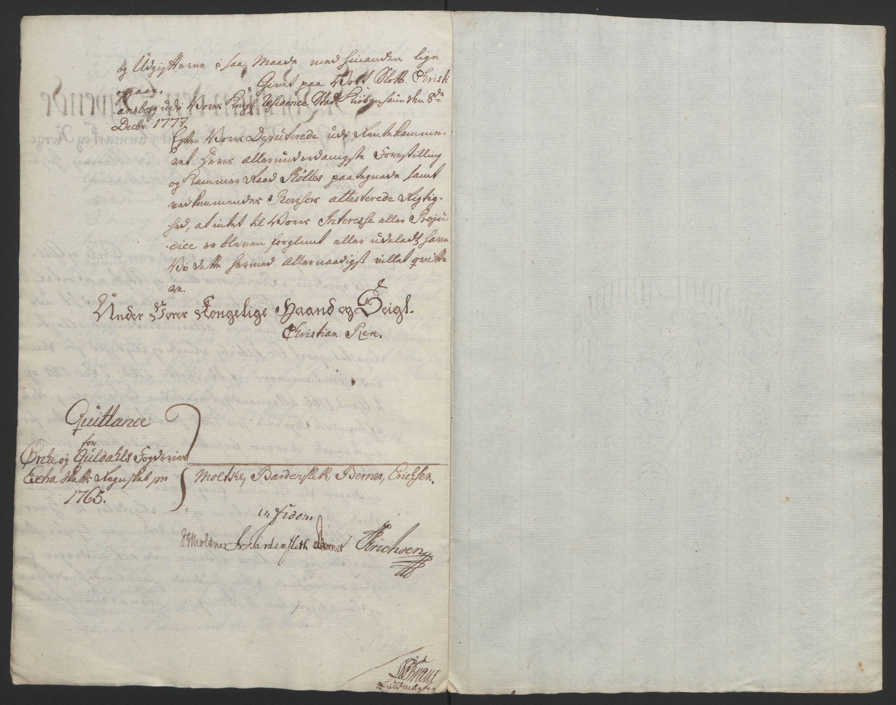 Rentekammeret inntil 1814, Reviderte regnskaper, Fogderegnskap, AV/RA-EA-4092/R60/L4094: Ekstraskatten Orkdal og Gauldal, 1762-1765, p. 252