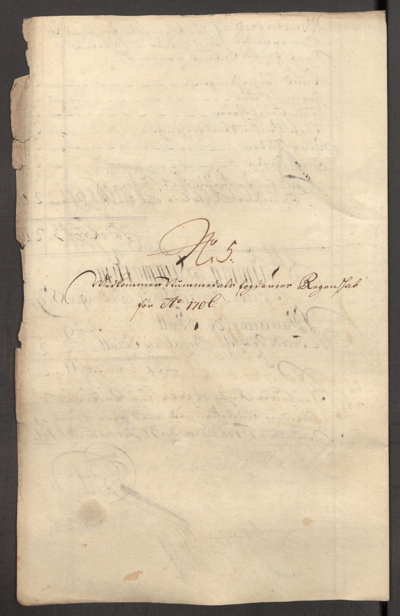 Rentekammeret inntil 1814, Reviderte regnskaper, Fogderegnskap, AV/RA-EA-4092/R64/L4429: Fogderegnskap Namdal, 1705-1706, p. 337