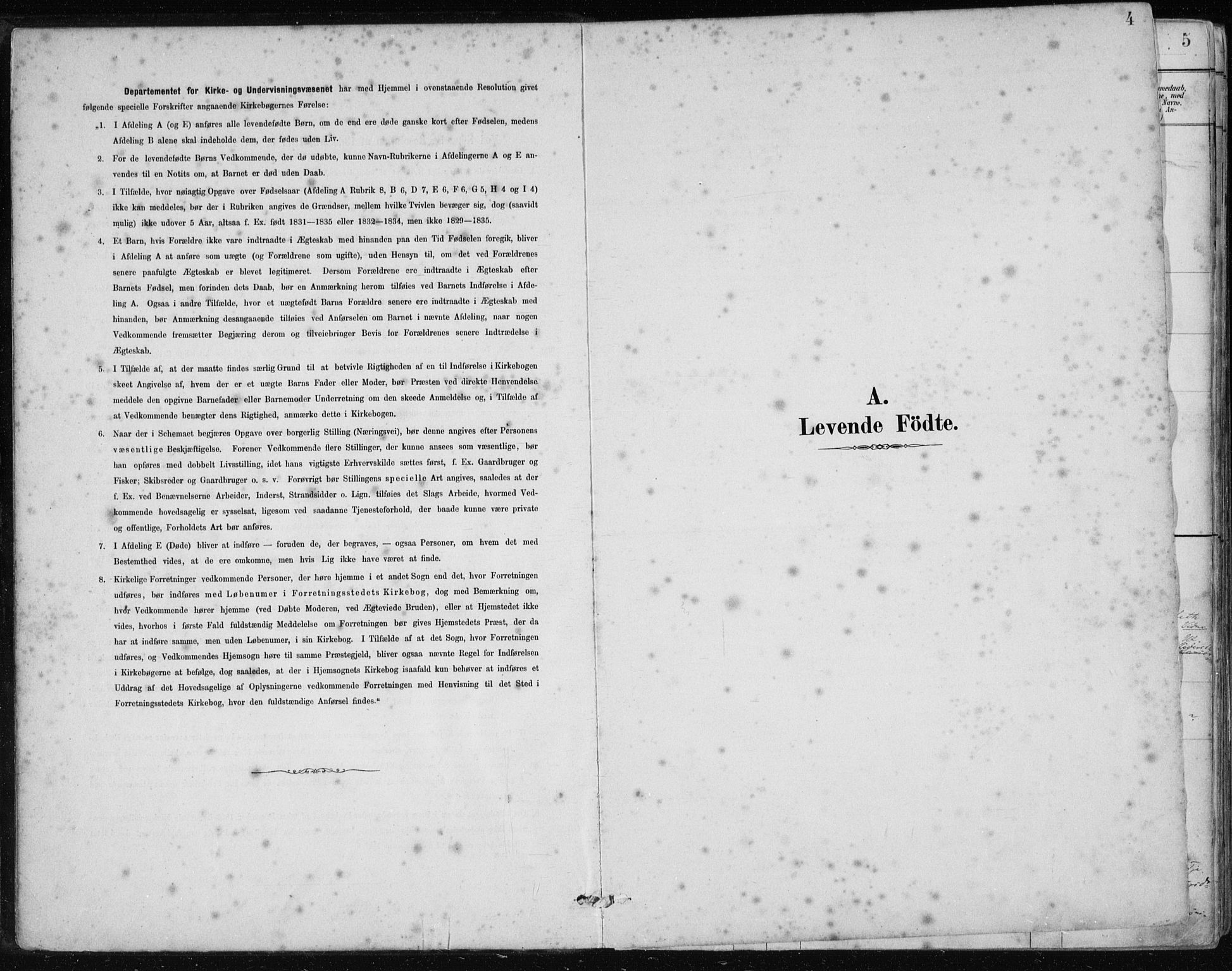 Samnanger Sokneprestembete, SAB/A-77501/H/Haa: Parish register (official) no. A 1, 1885-1901, p. 4