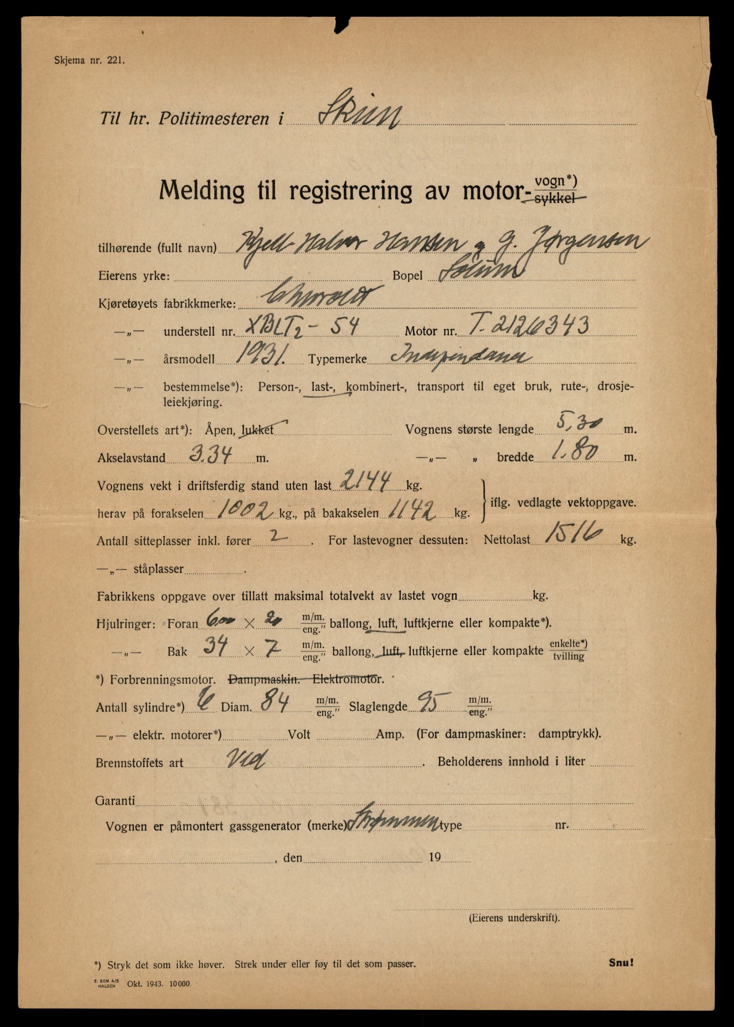 Møre og Romsdal vegkontor - Ålesund trafikkstasjon, AV/SAT-A-4099/F/Fe/L0018: Registreringskort for kjøretøy T 10091 - T 10227, 1927-1998, p. 2177