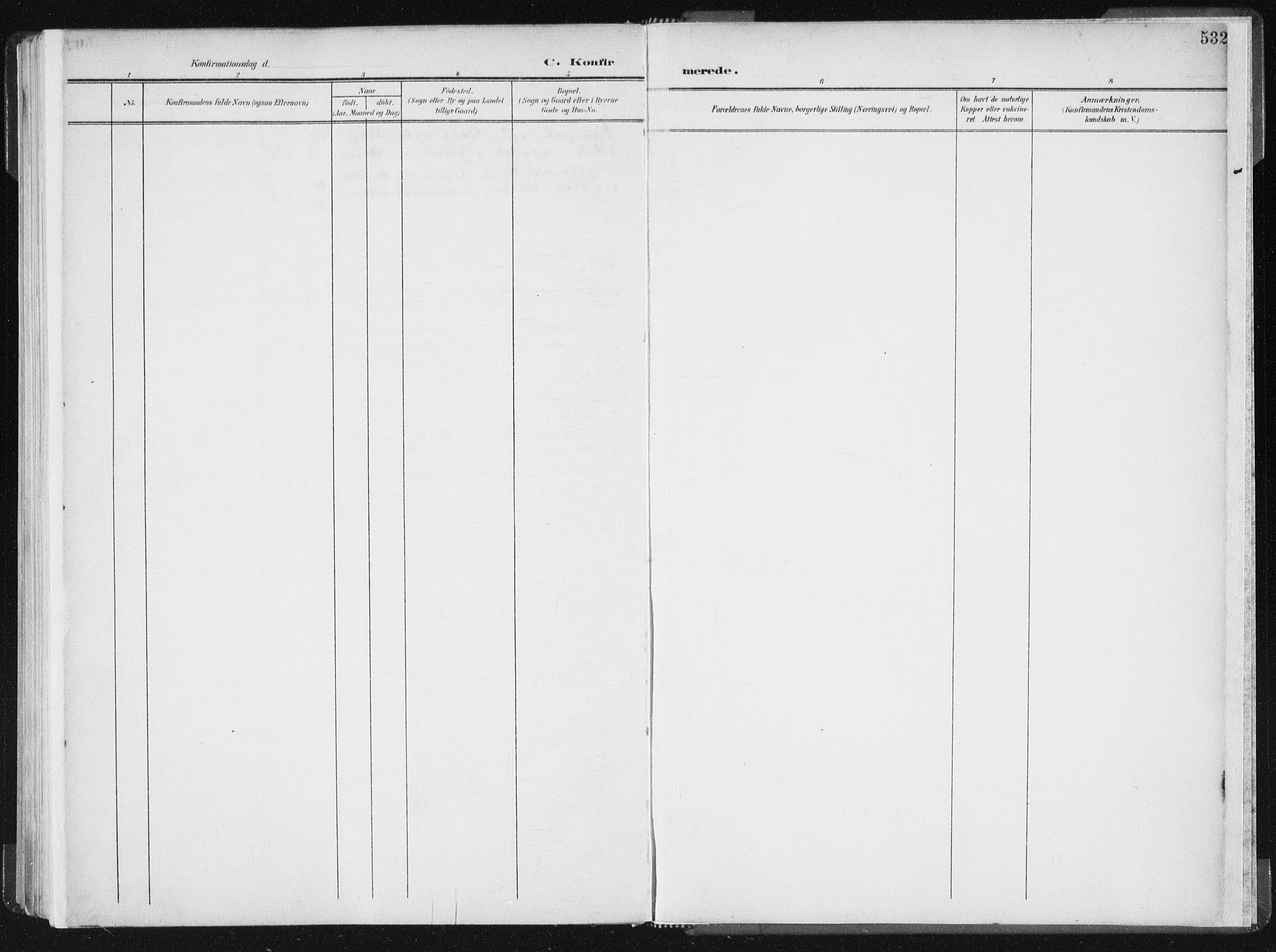 Ministerialprotokoller, klokkerbøker og fødselsregistre - Sør-Trøndelag, SAT/A-1456/604/L0200: Parish register (official) no. 604A20II, 1901-1908, p. 532
